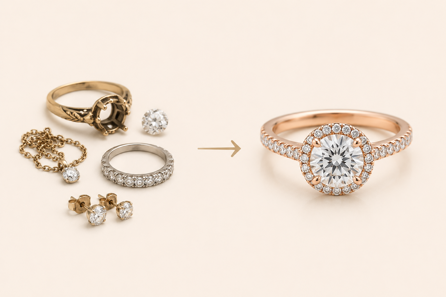 Engagement Ring Upgrades & Jewelry Redesign