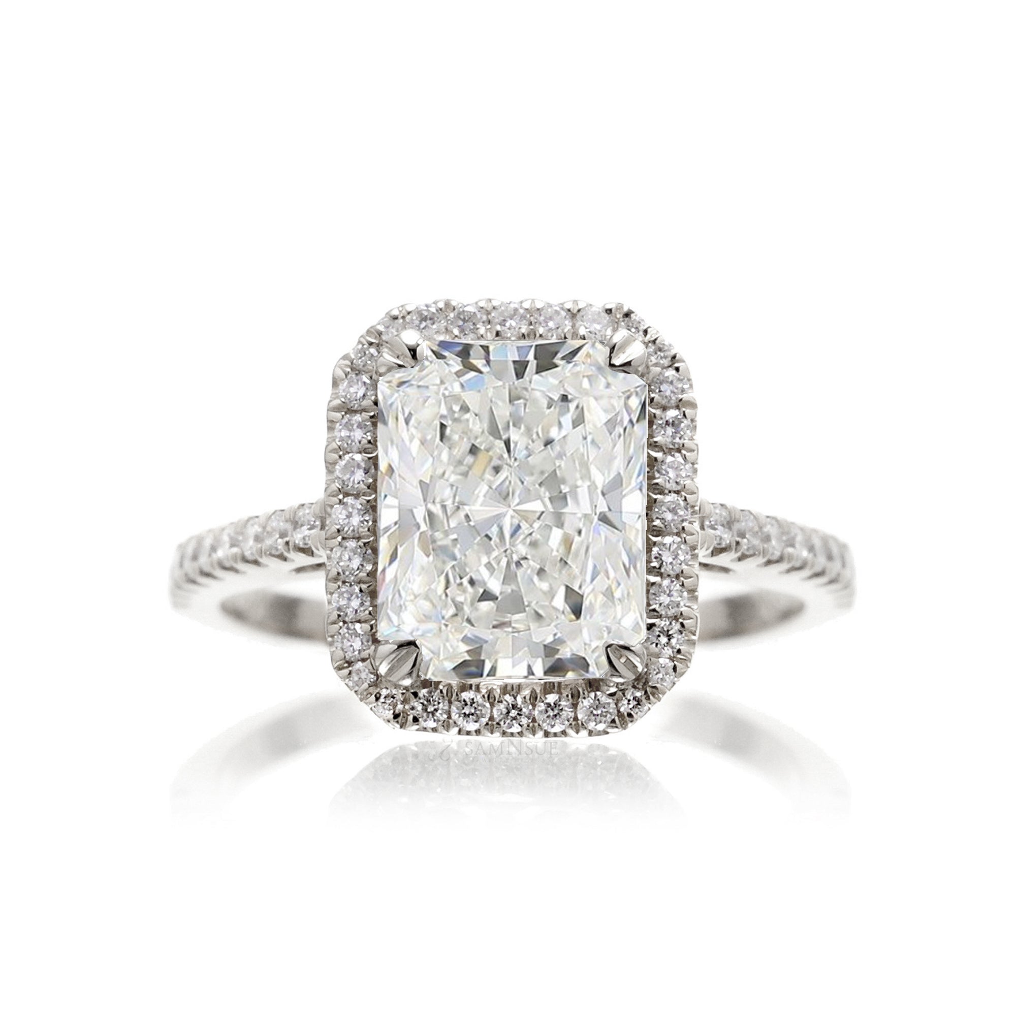 The Signature Radiant Cut Diamond Ring