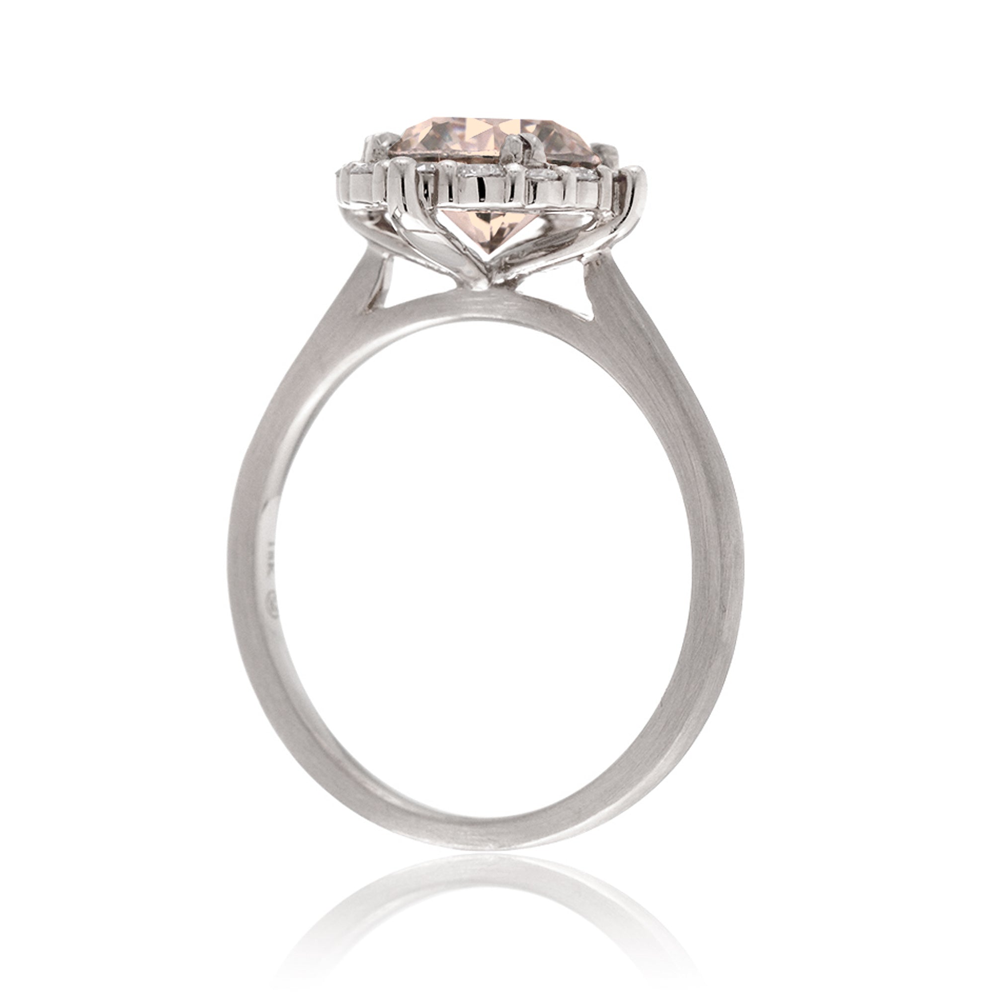 The Haley Round Cut Morganite Ring
