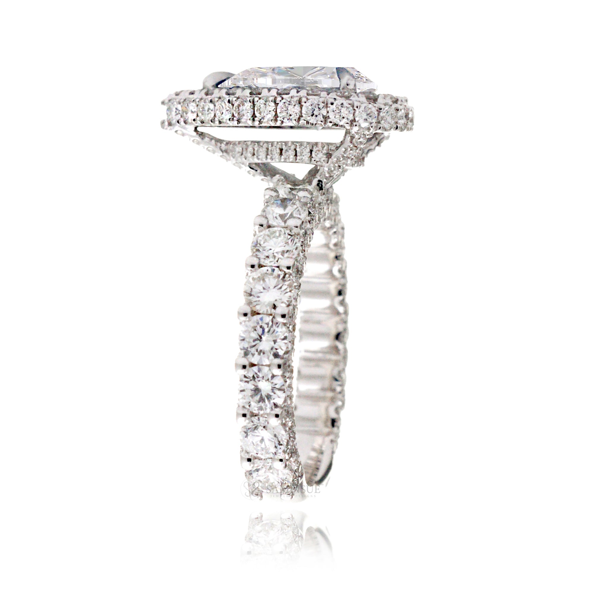The Florence Pear Moissanite Ring