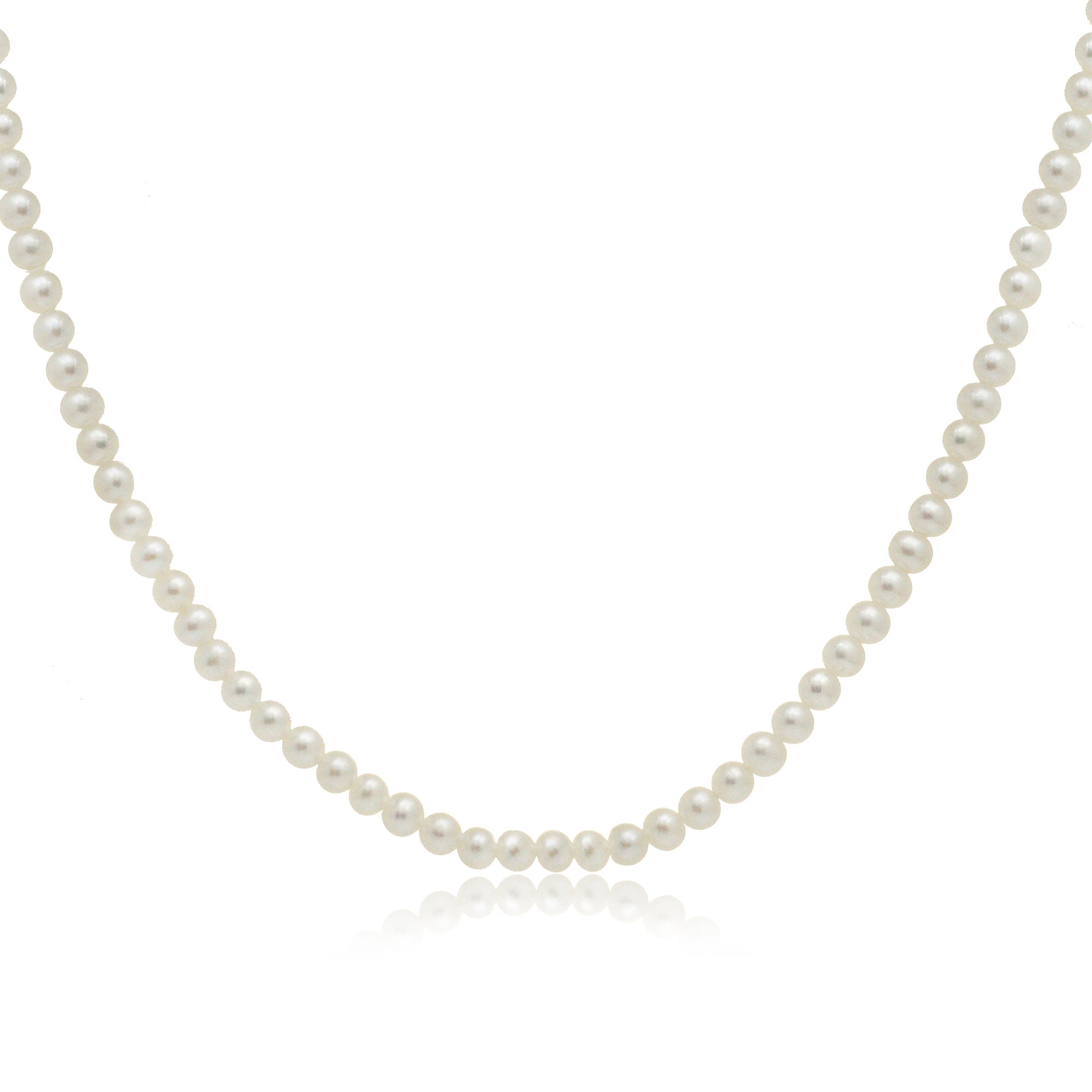 The Petite Cultured Pearl Initial Diamond Necklace