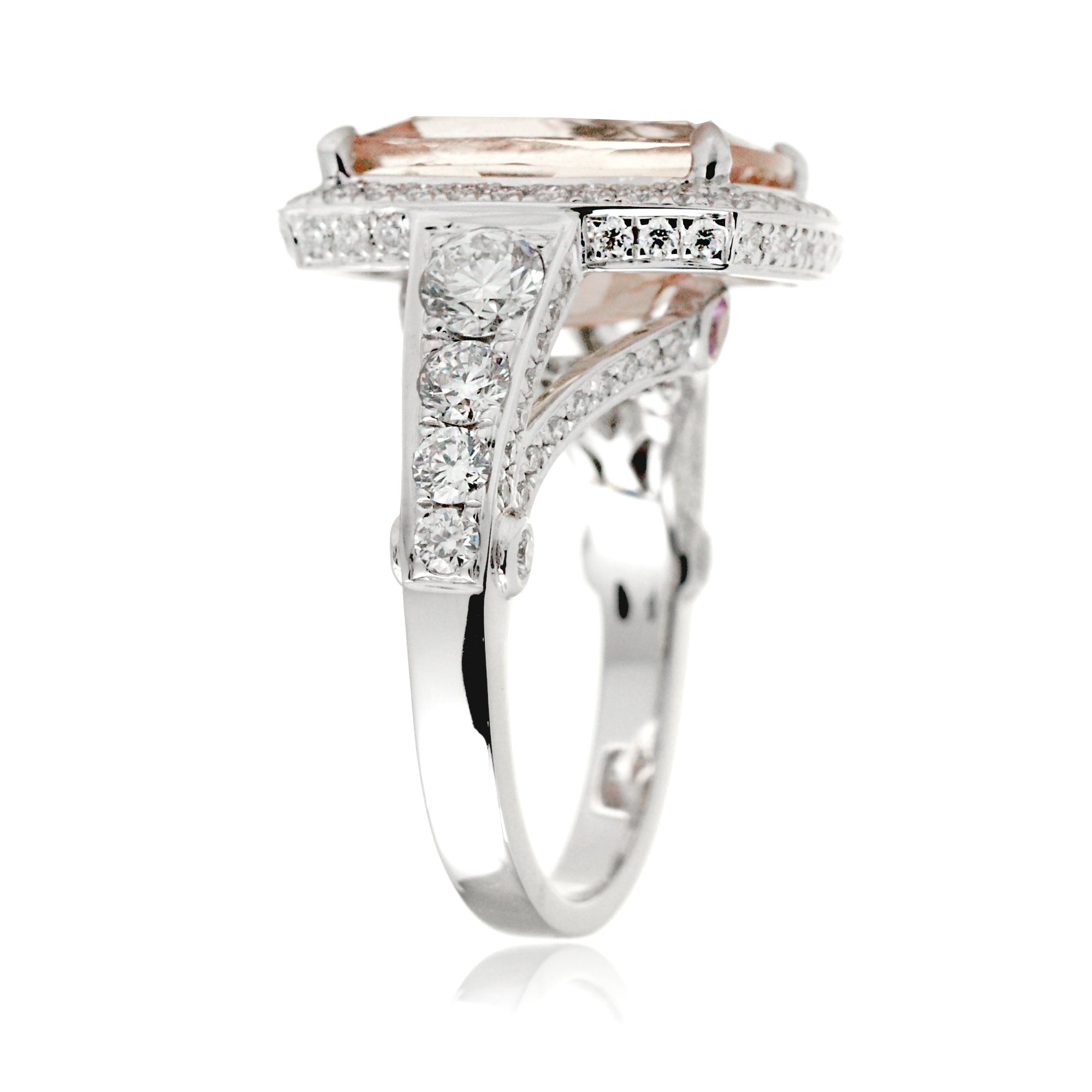 Gwendoline morganite ring for Lex and Rhonda