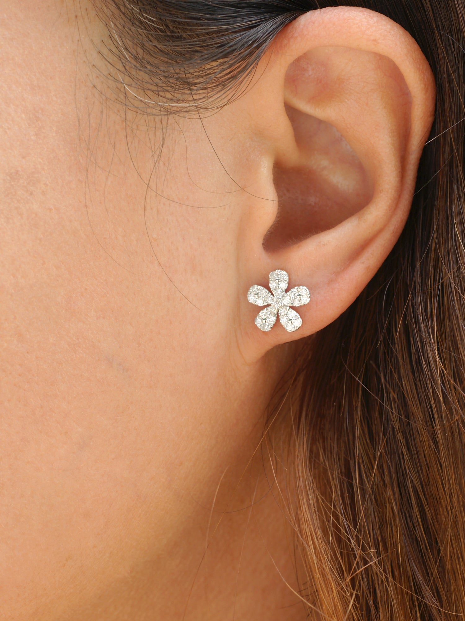 The Plumeria Diamond Studs (0.64 ct tw.)