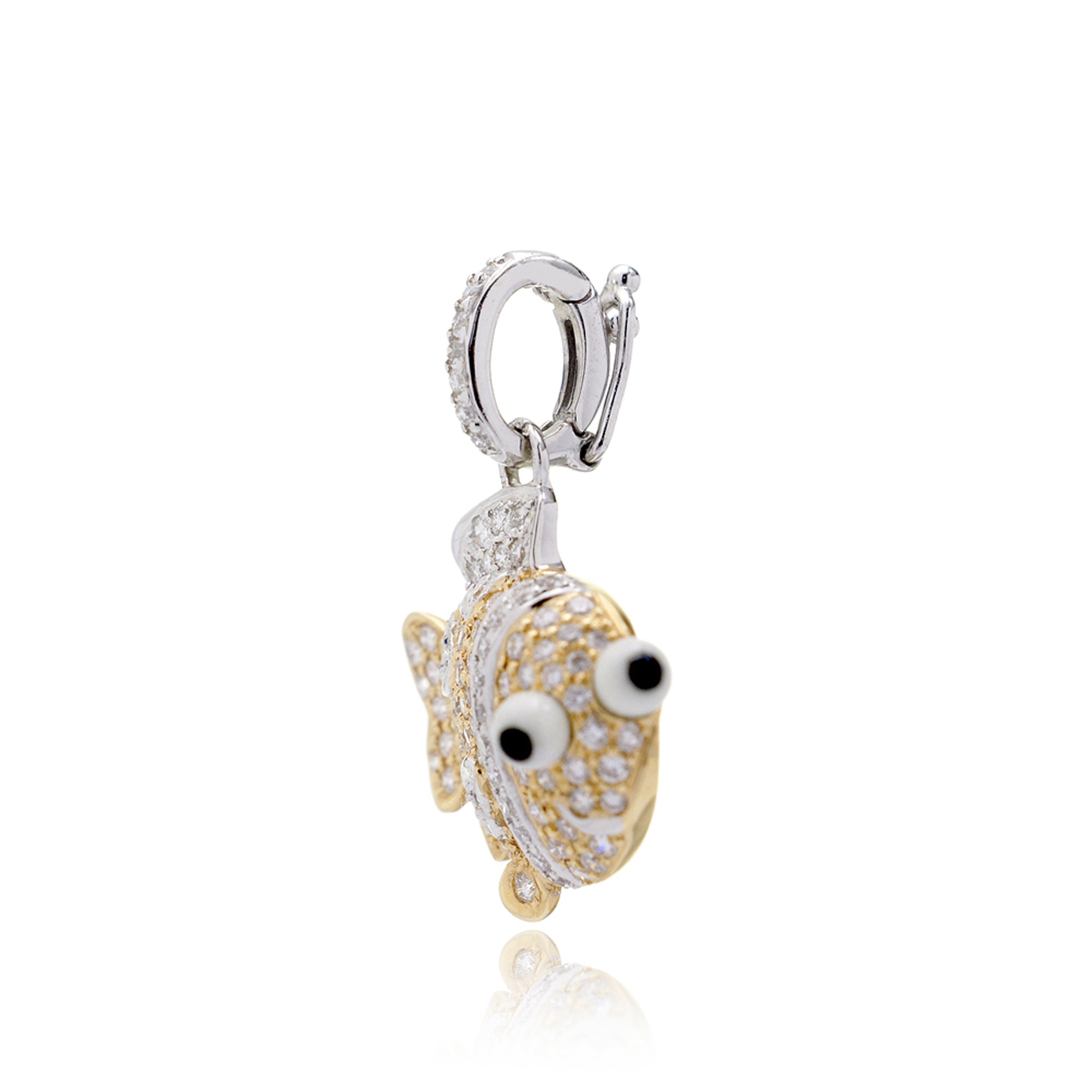 The Clown Fish Diamond Charm Pendant