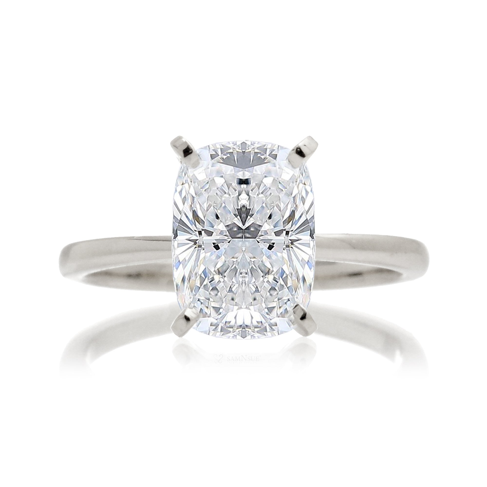 The Adeline Cushion Diamond Ring (Lab-Grown)