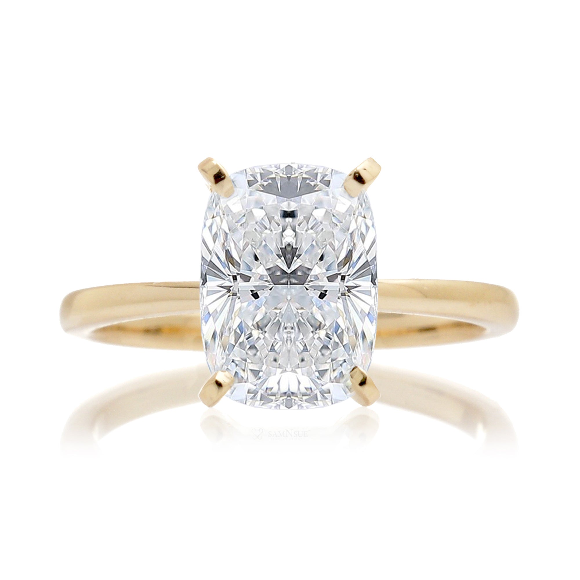 The Adeline Cushion Diamond Ring (Lab-Grown)