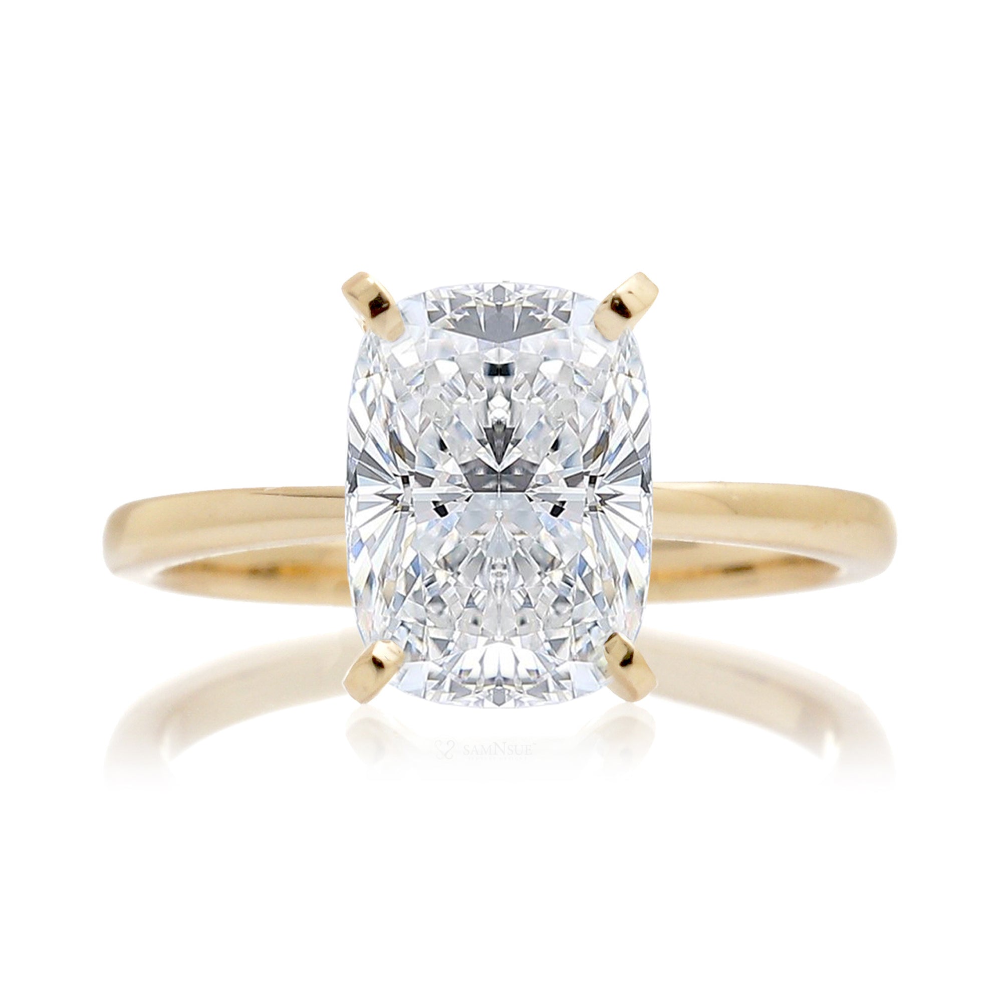 The Adeline Cushion Diamond Ring (Lab-Grown)