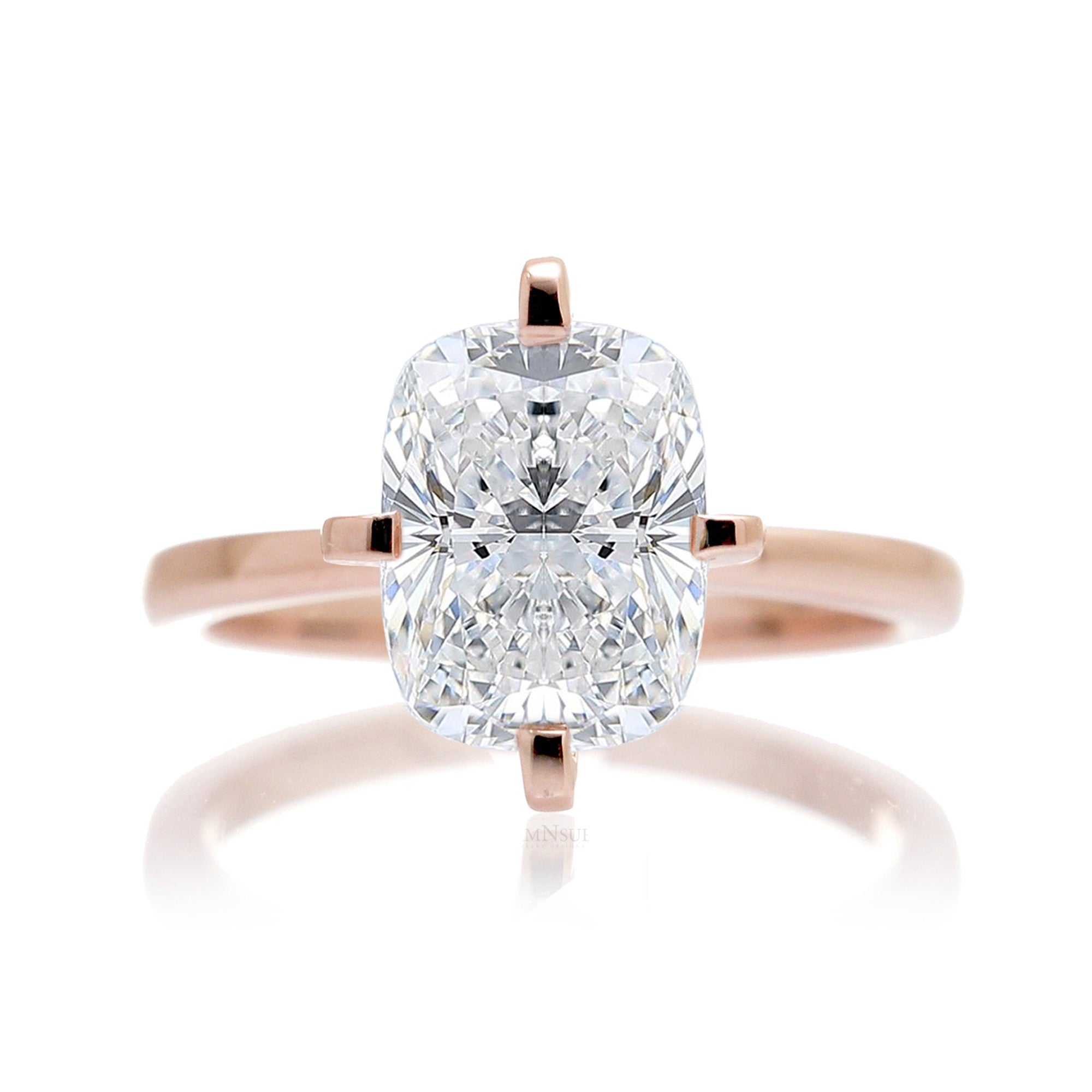 The Adeline Cushion Diamond Ring (Lab-Grown)