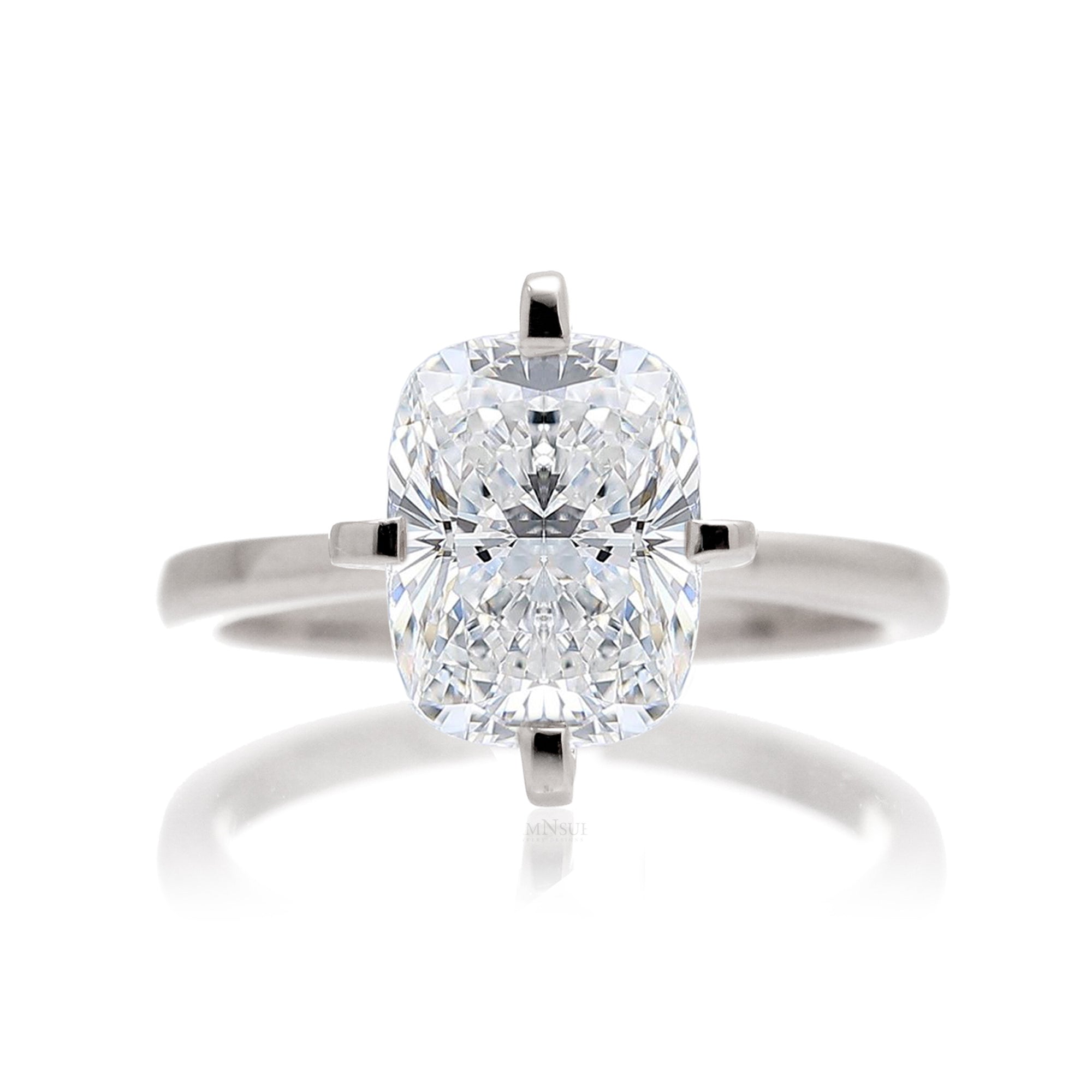 The Adeline Cushion Diamond Ring (Lab-Grown)