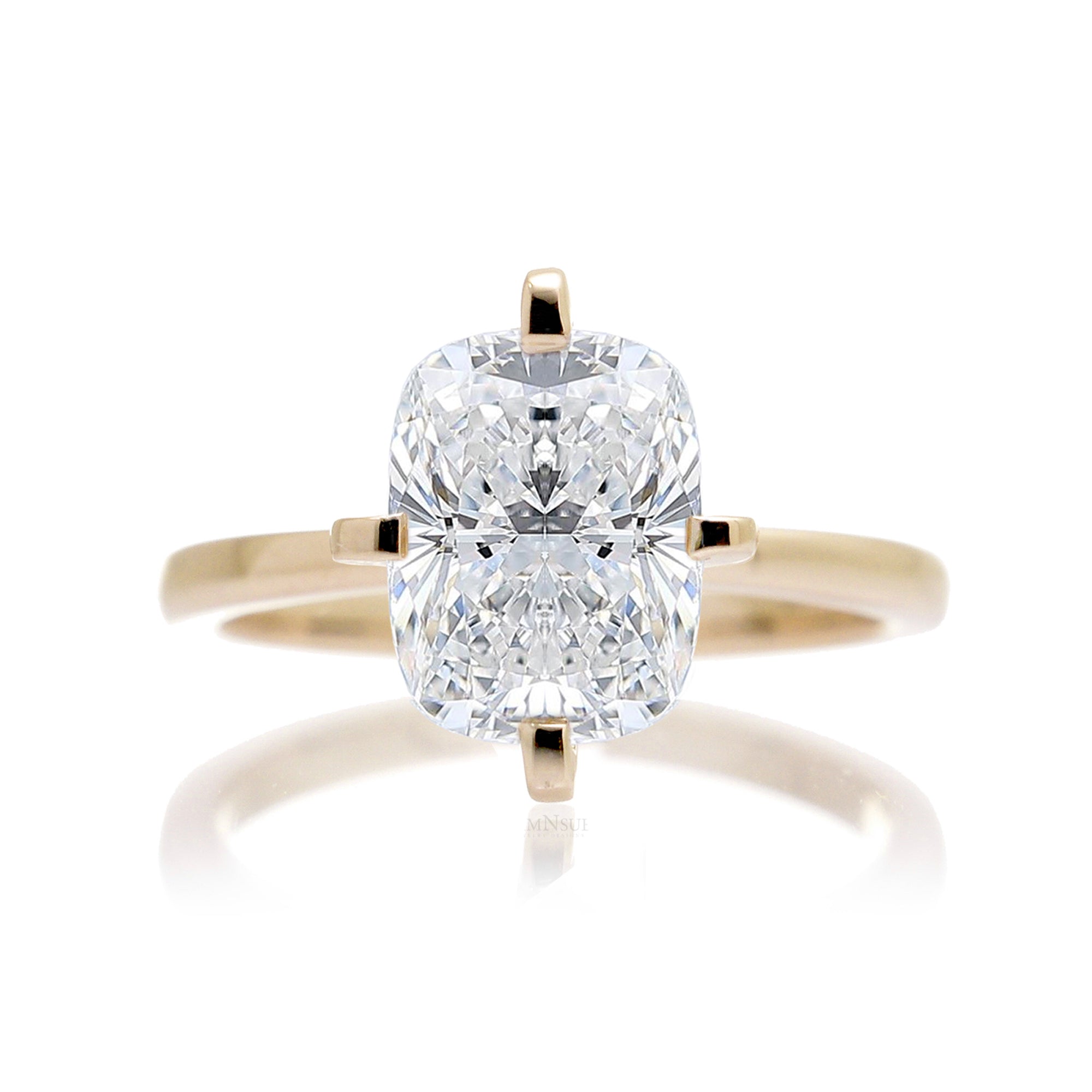 The Adeline Cushion Diamond Ring (Lab-Grown)