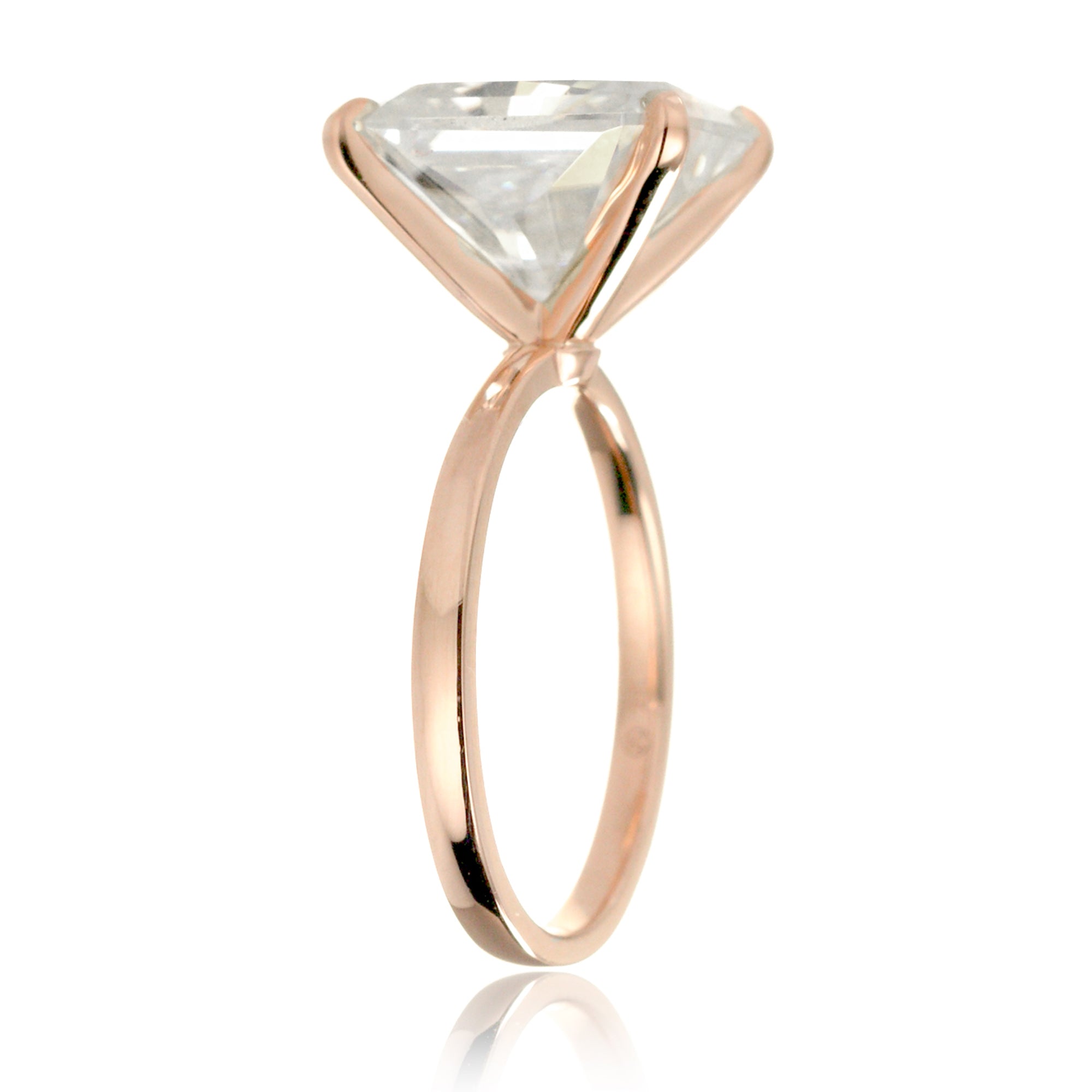The Adeline Radiant Cut Moissanite Ring