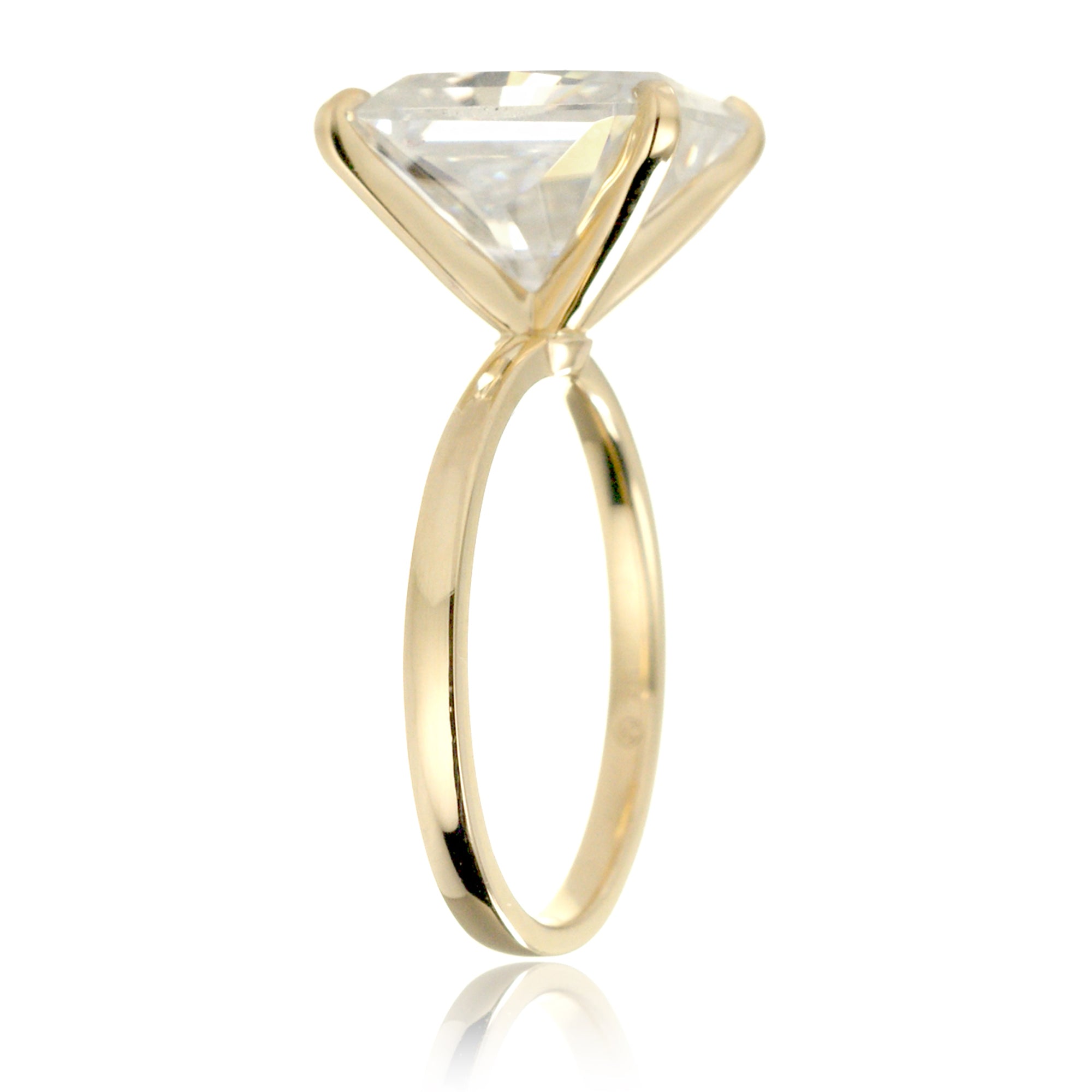 The Adeline Radiant Cut Moissanite Ring