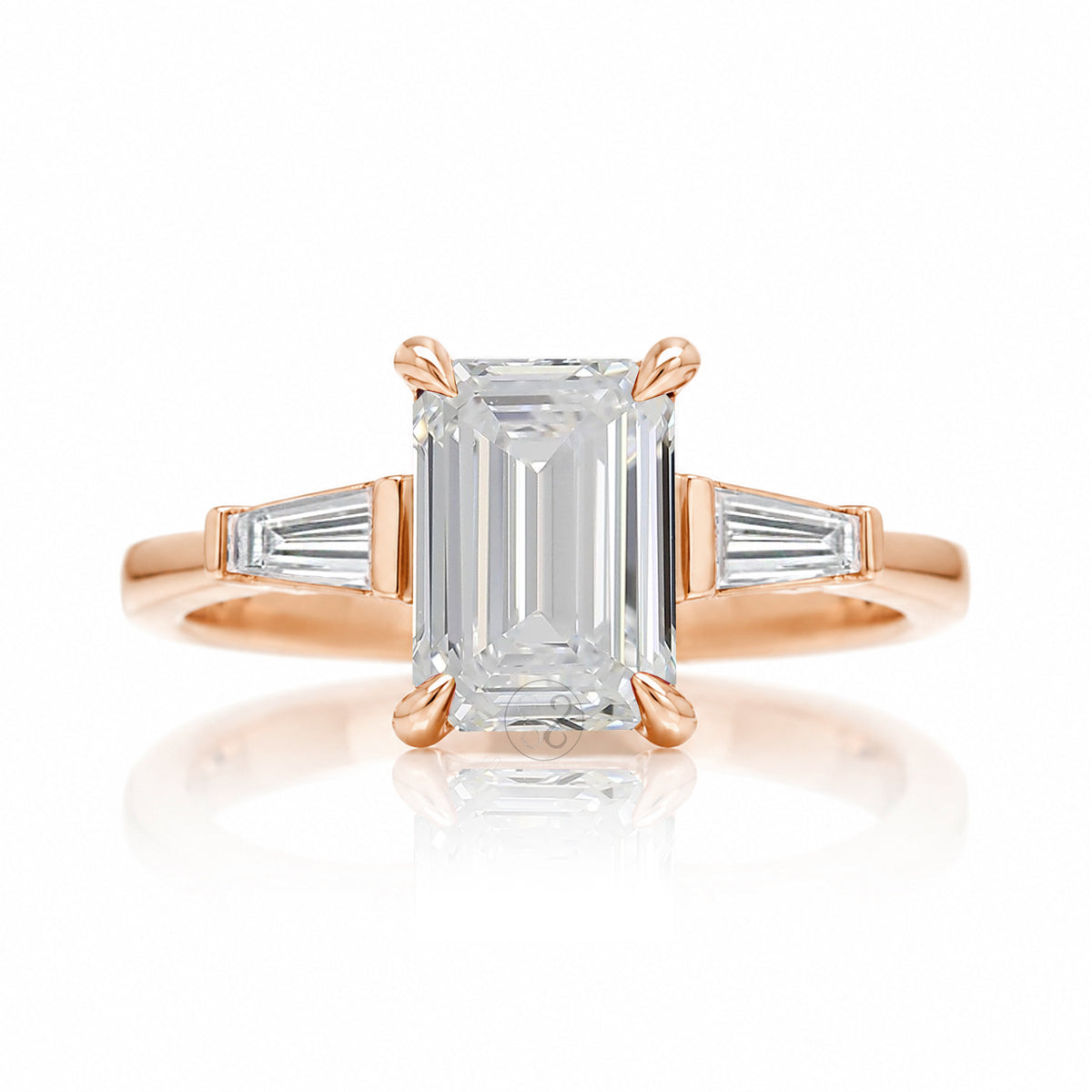 The Alice Emerald Cut Diamond Ring (Lab Grown)
