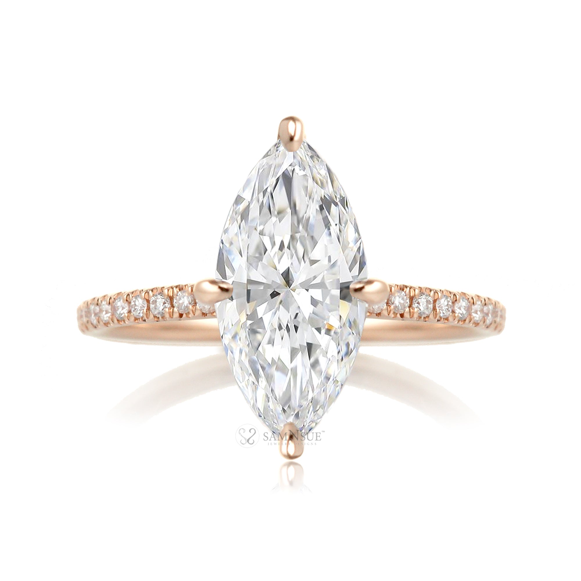 The Ava Marquise Diamond Ring ( Lab-Grown)