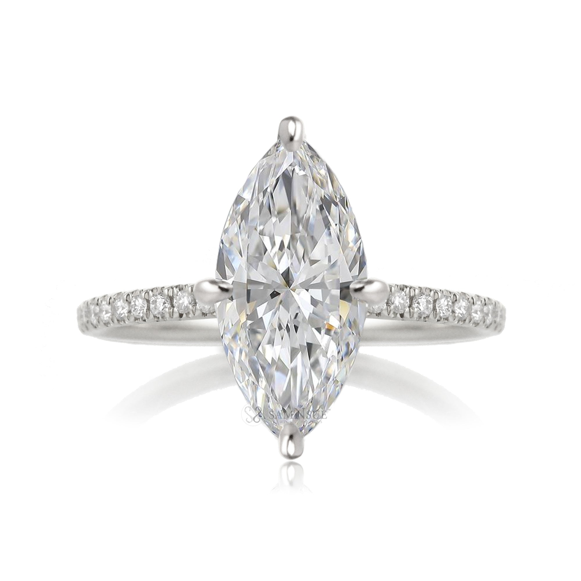 The Ava Marquise Diamond Ring ( Lab-Grown)