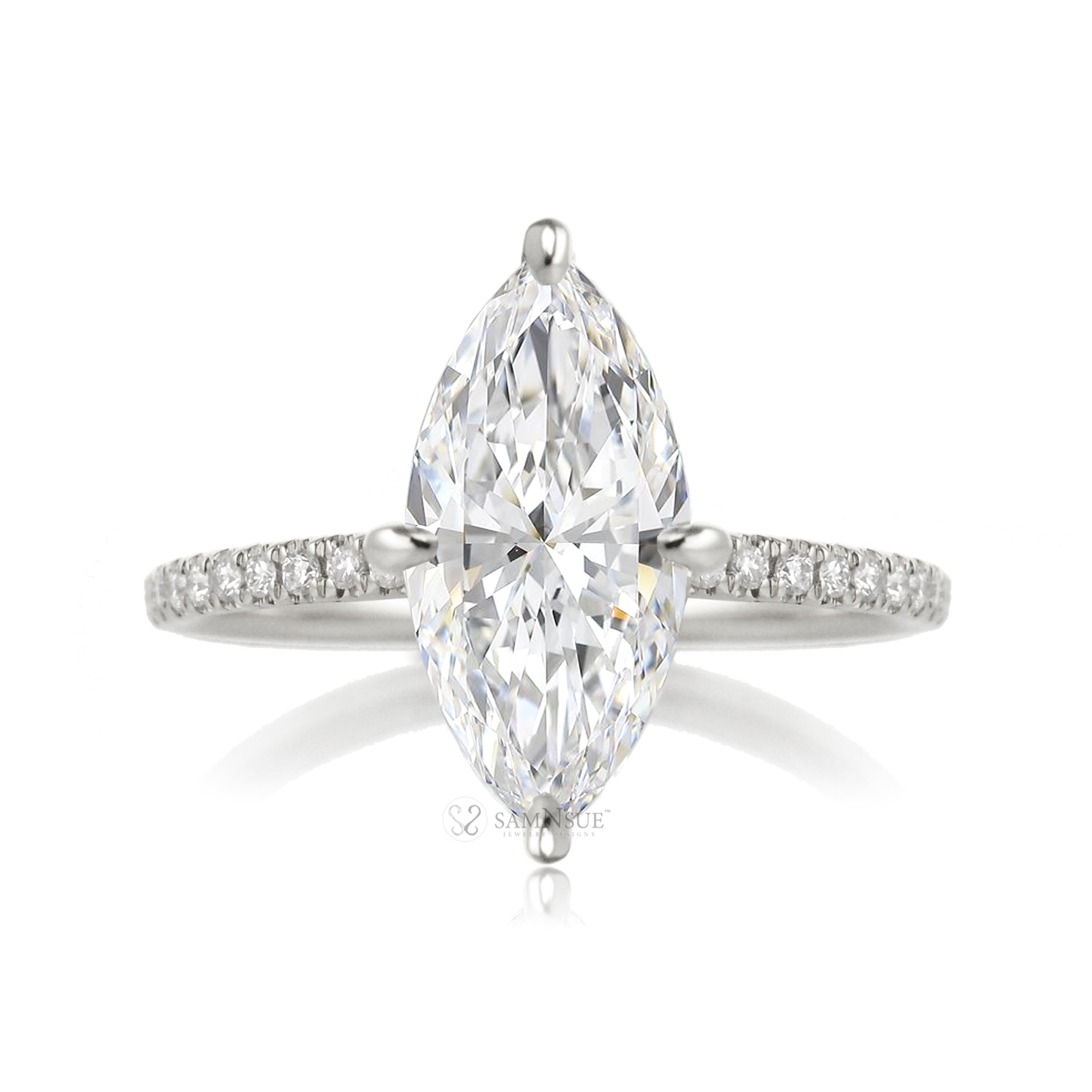 The Ava Marquise Diamond Ring ( Lab-Grown)