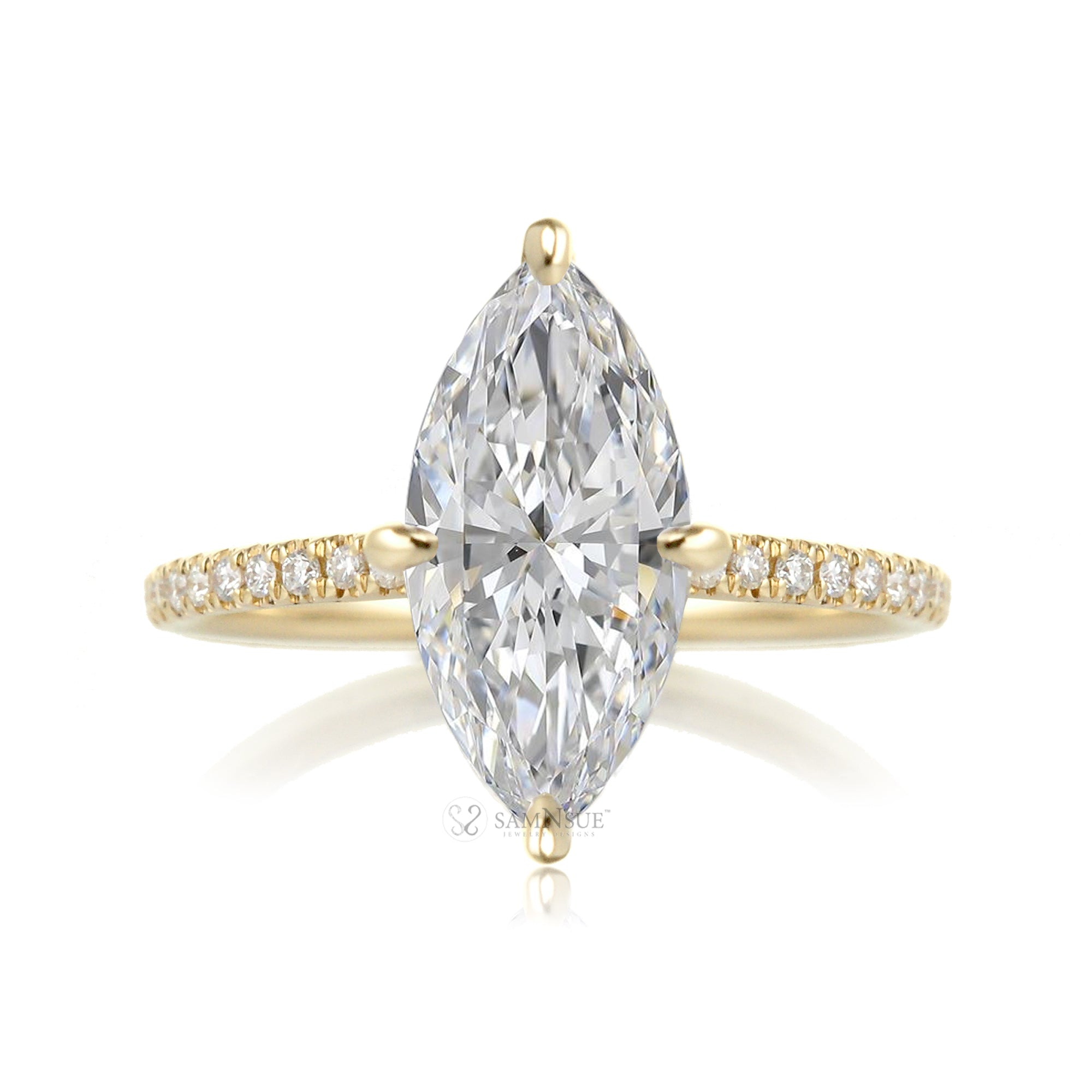 The Ava Marquise Diamond Ring ( Lab-Grown)