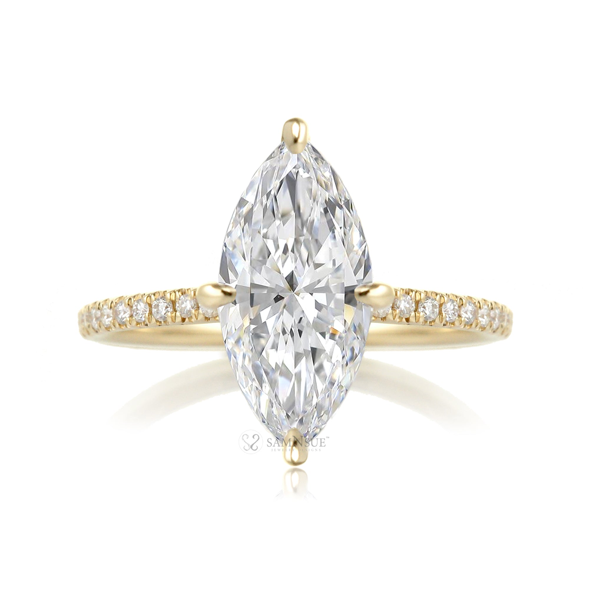 The Ava Marquise Diamond Ring ( Lab-Grown)