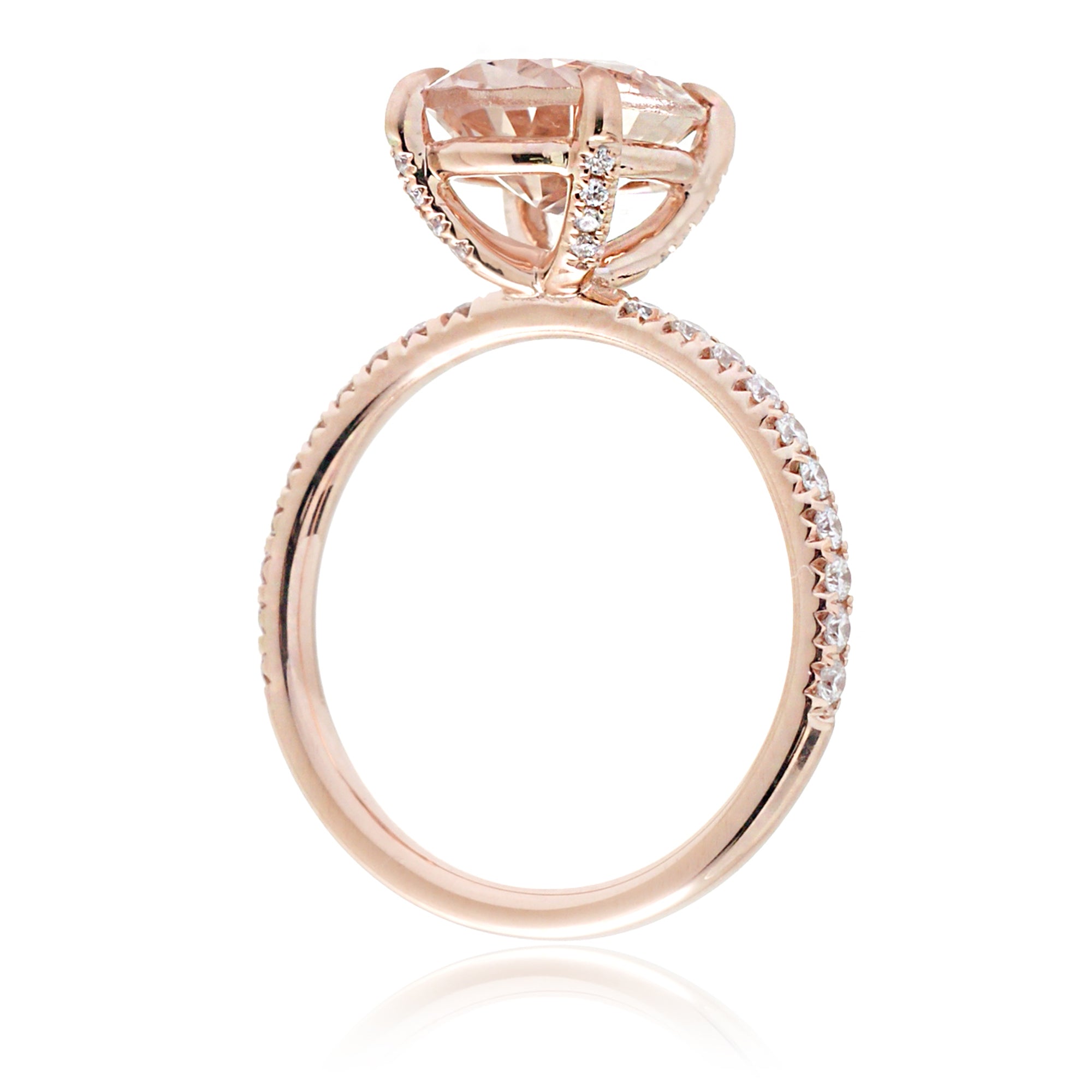 The Ava Oval Morganite Ring
