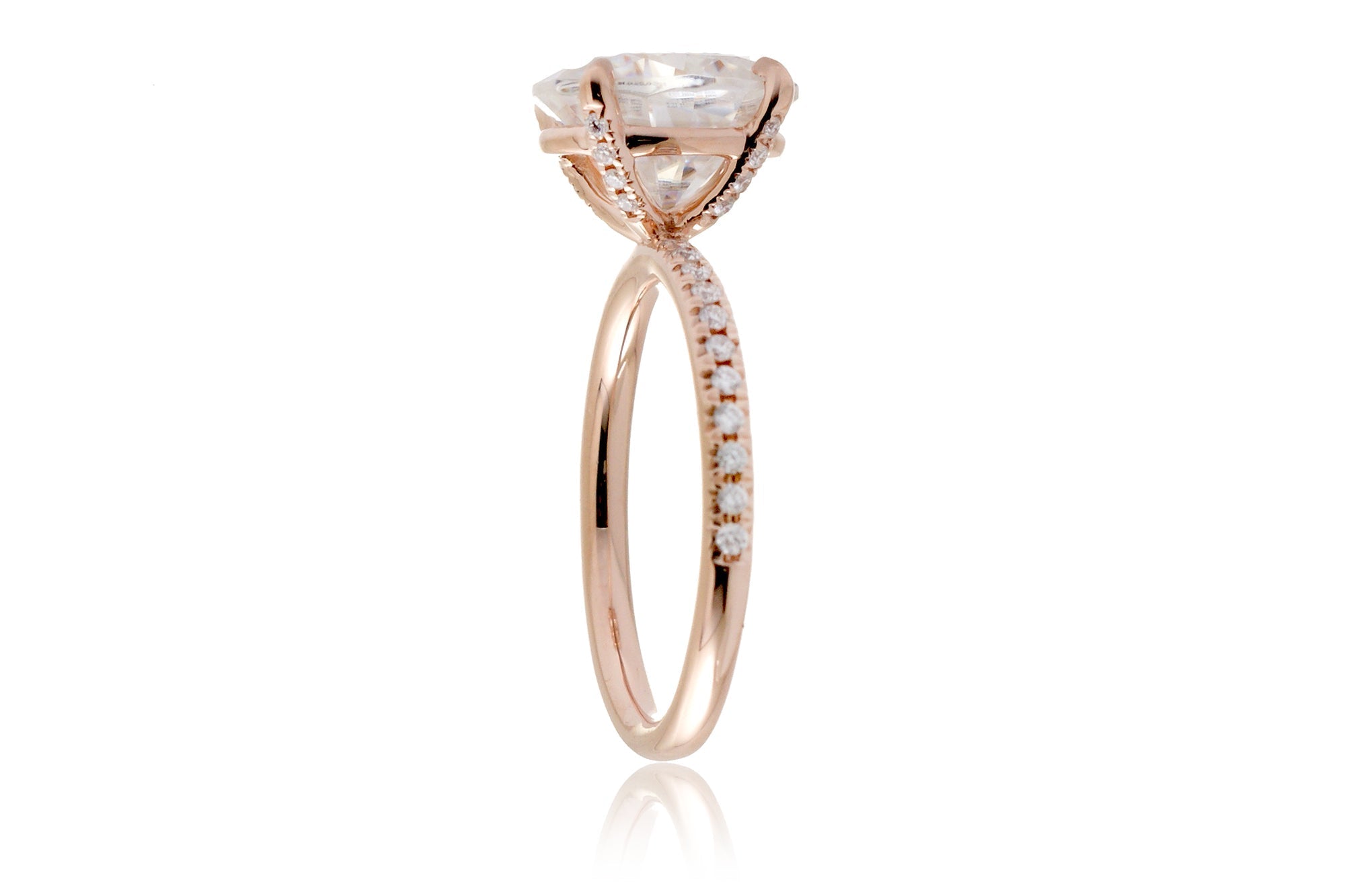 The Ava Emerald Cut Moissanite Ring