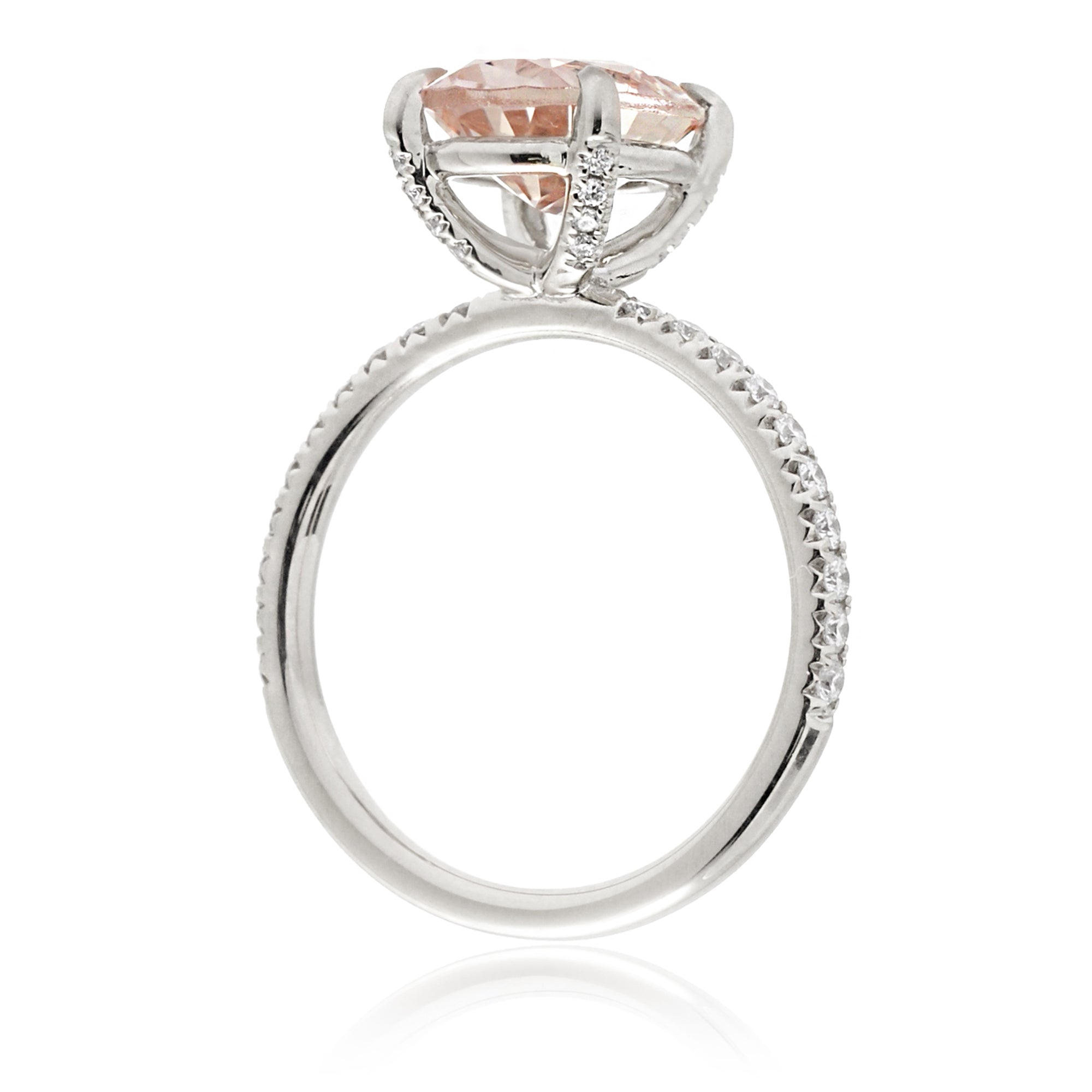 The Ava Oval Morganite Ring