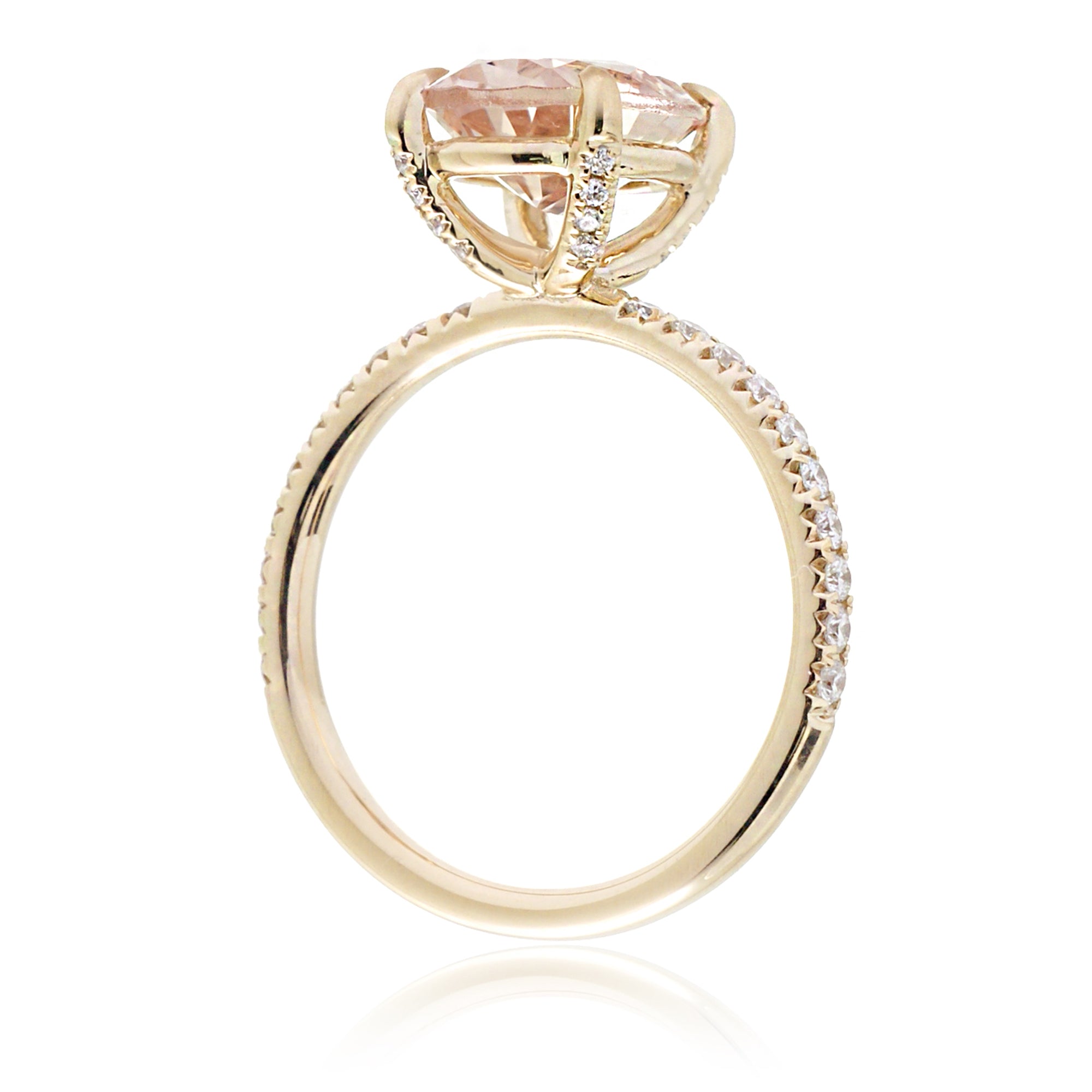 The Ava Oval Morganite Ring
