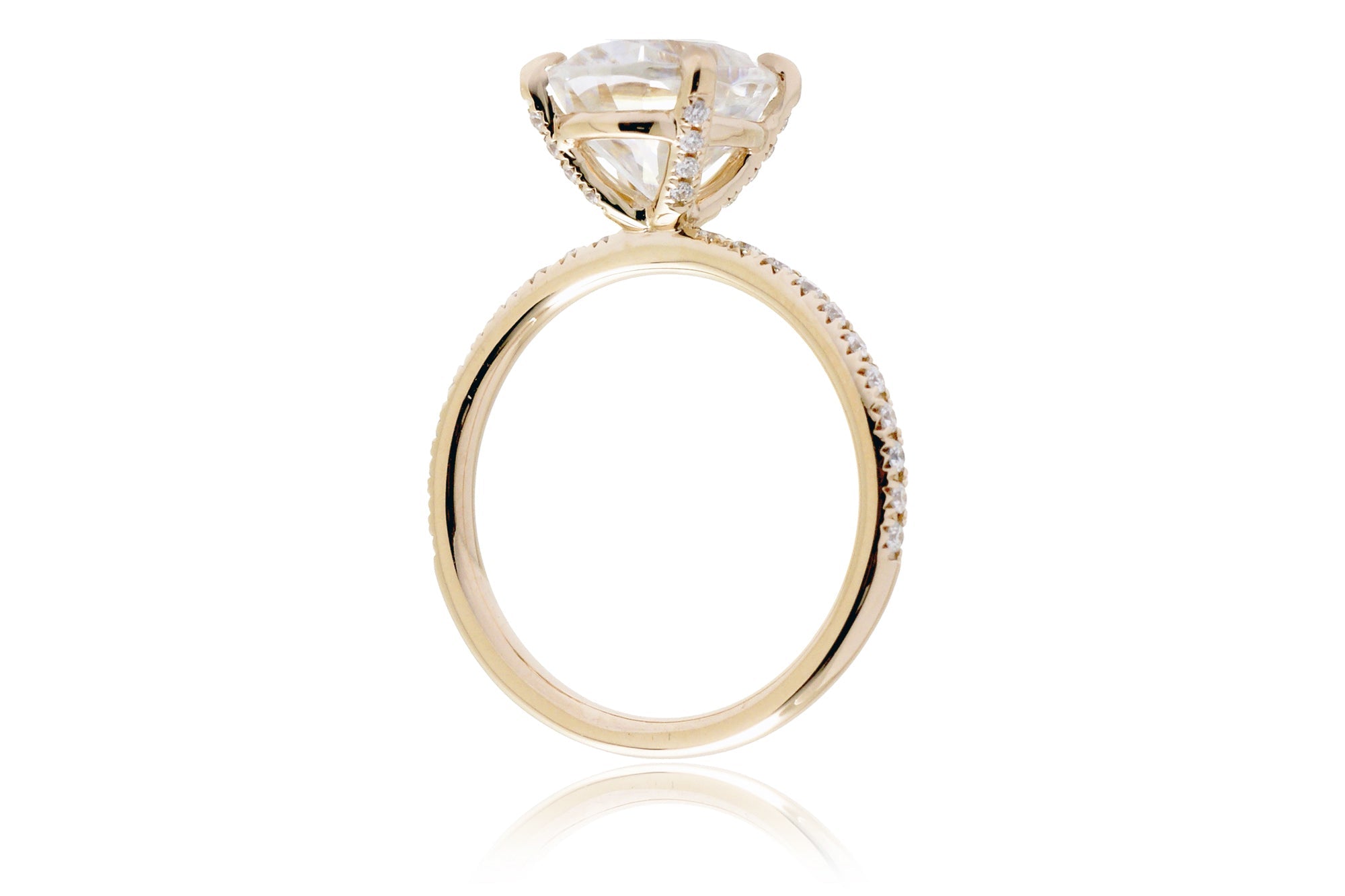 The Ava Emerald Cut Moissanite Ring