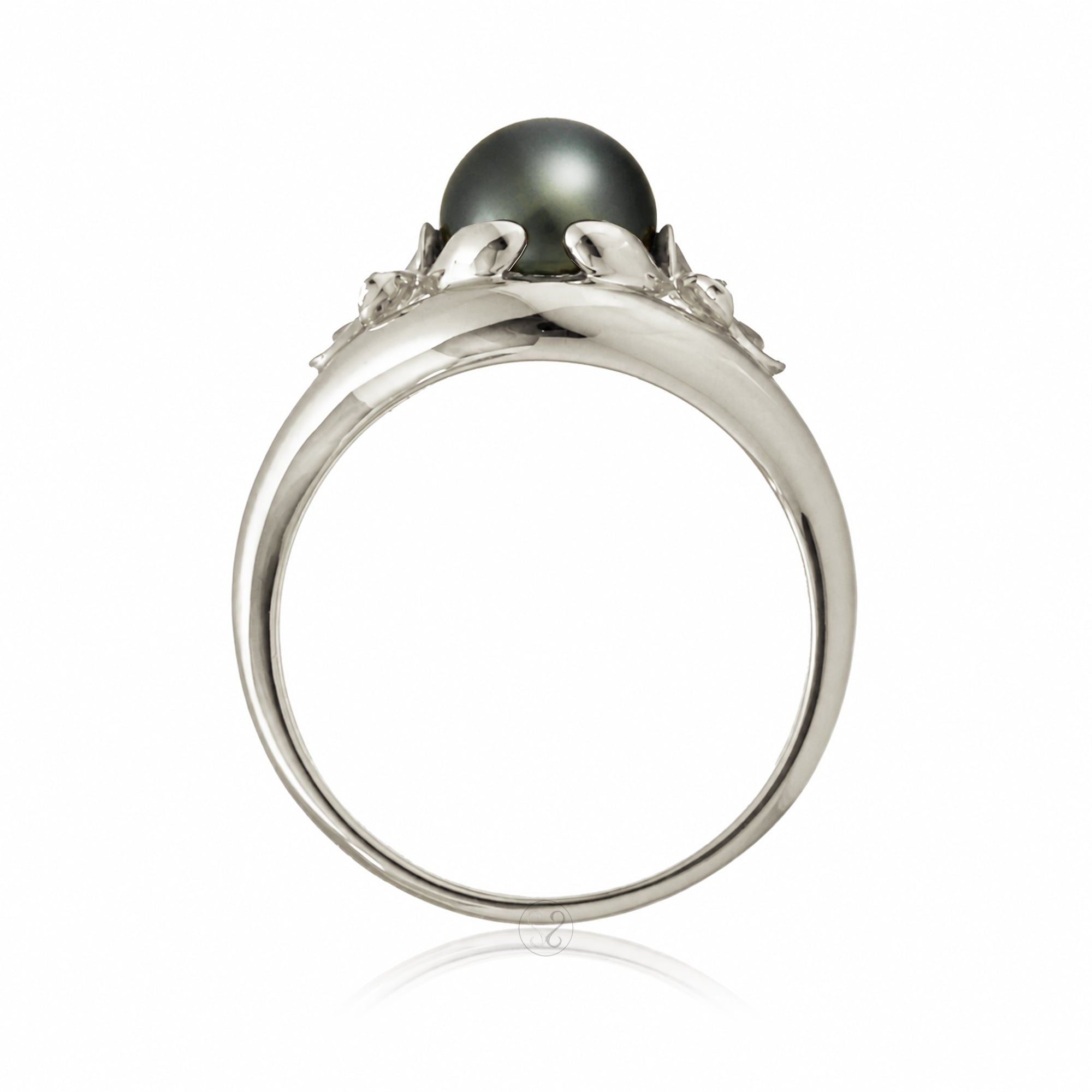 The Plumeria Pearl Embrace Ring