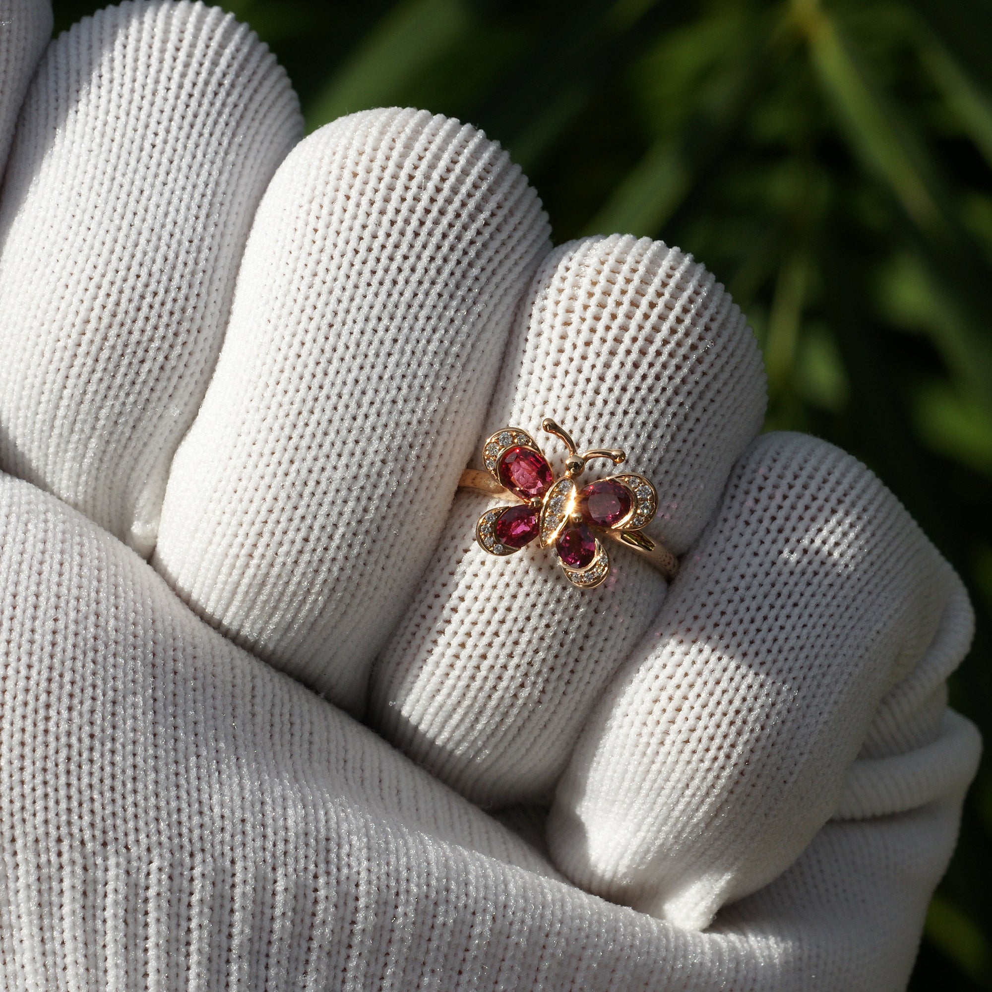 The Agrias Ruby Butterfly Ring