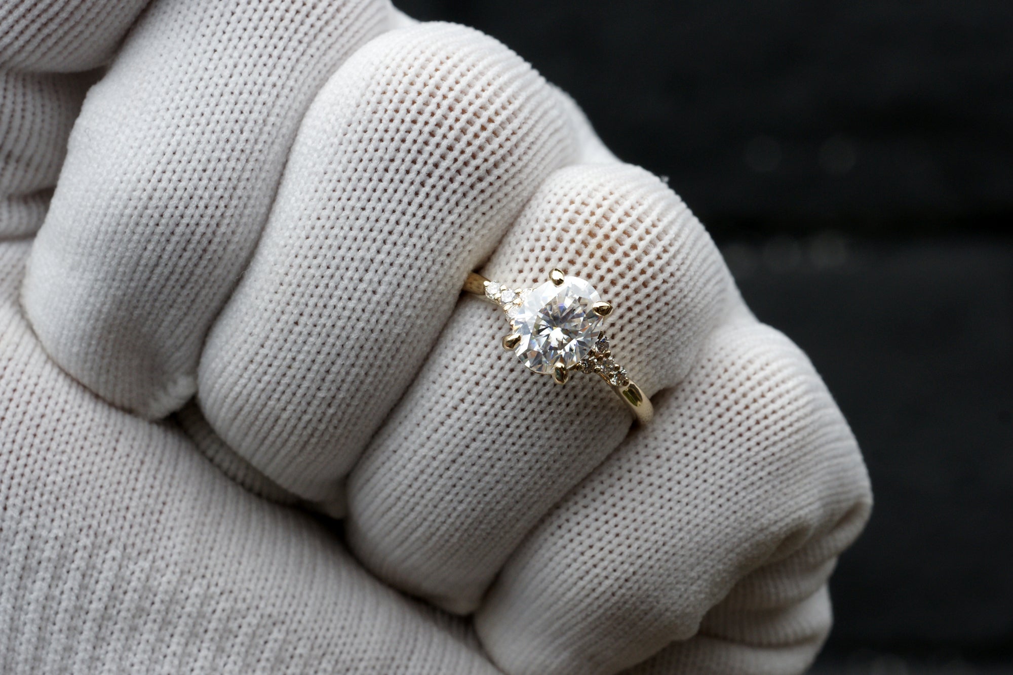 The Chloe Oval Moissanite Ring