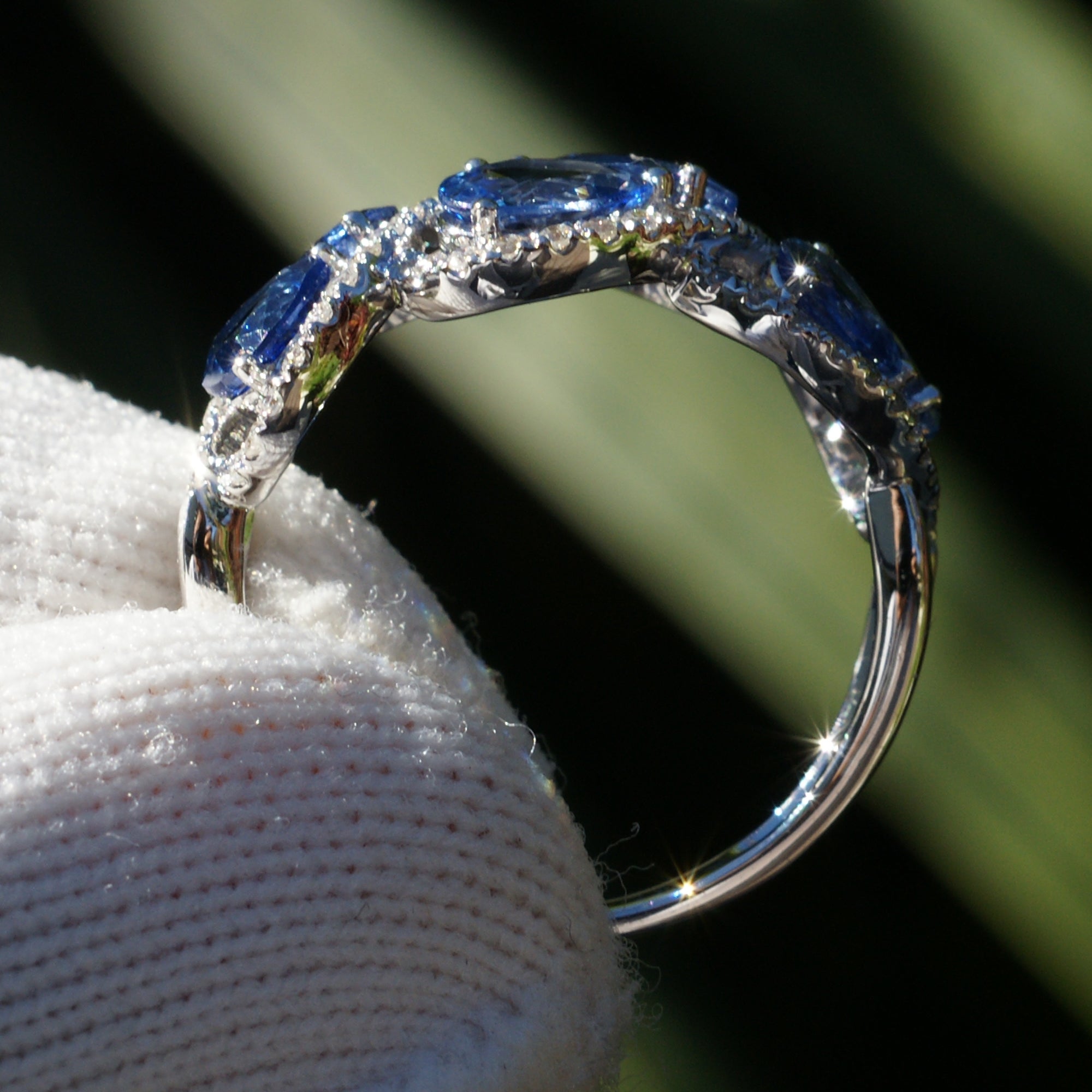 The Mathilda Pear Sapphire & Diamond Ring (3.16 ct. tw.)