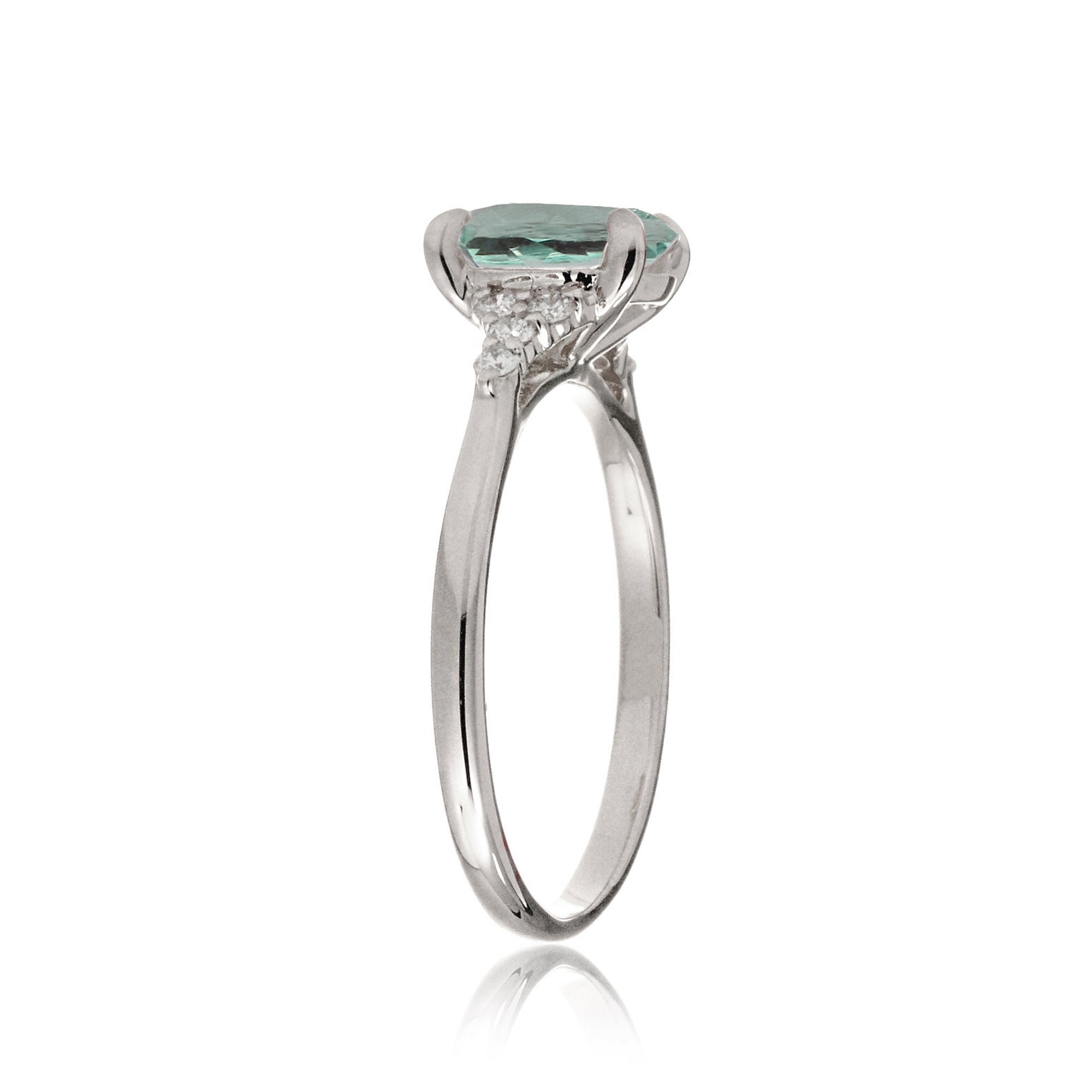 The Chloe Oval Cut Green Sapphire Ring