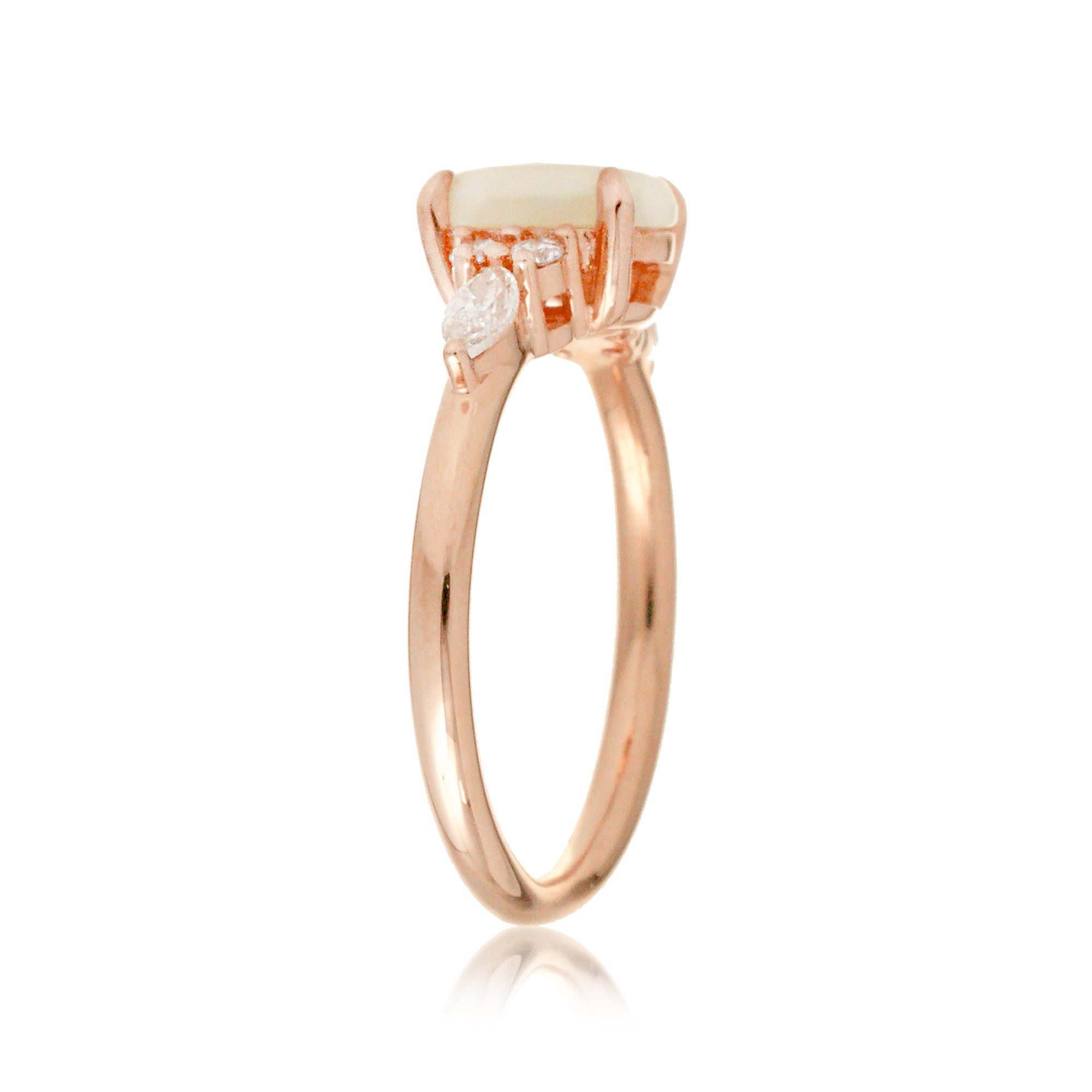The Chlorette Opal Marquise Diamond Ring