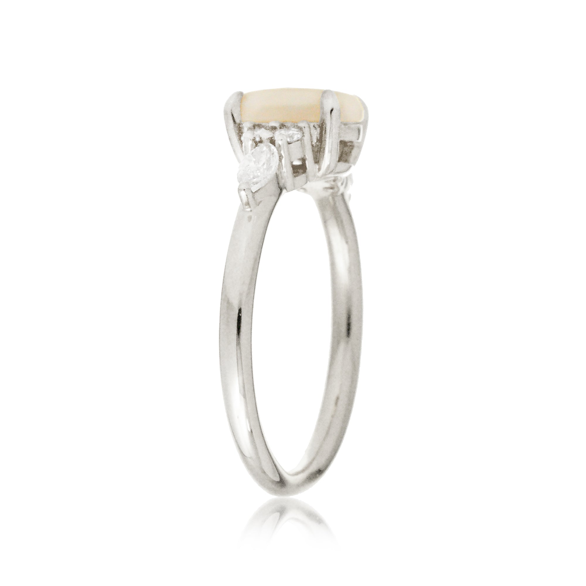 The Chlorette Opal Marquise Diamond Ring