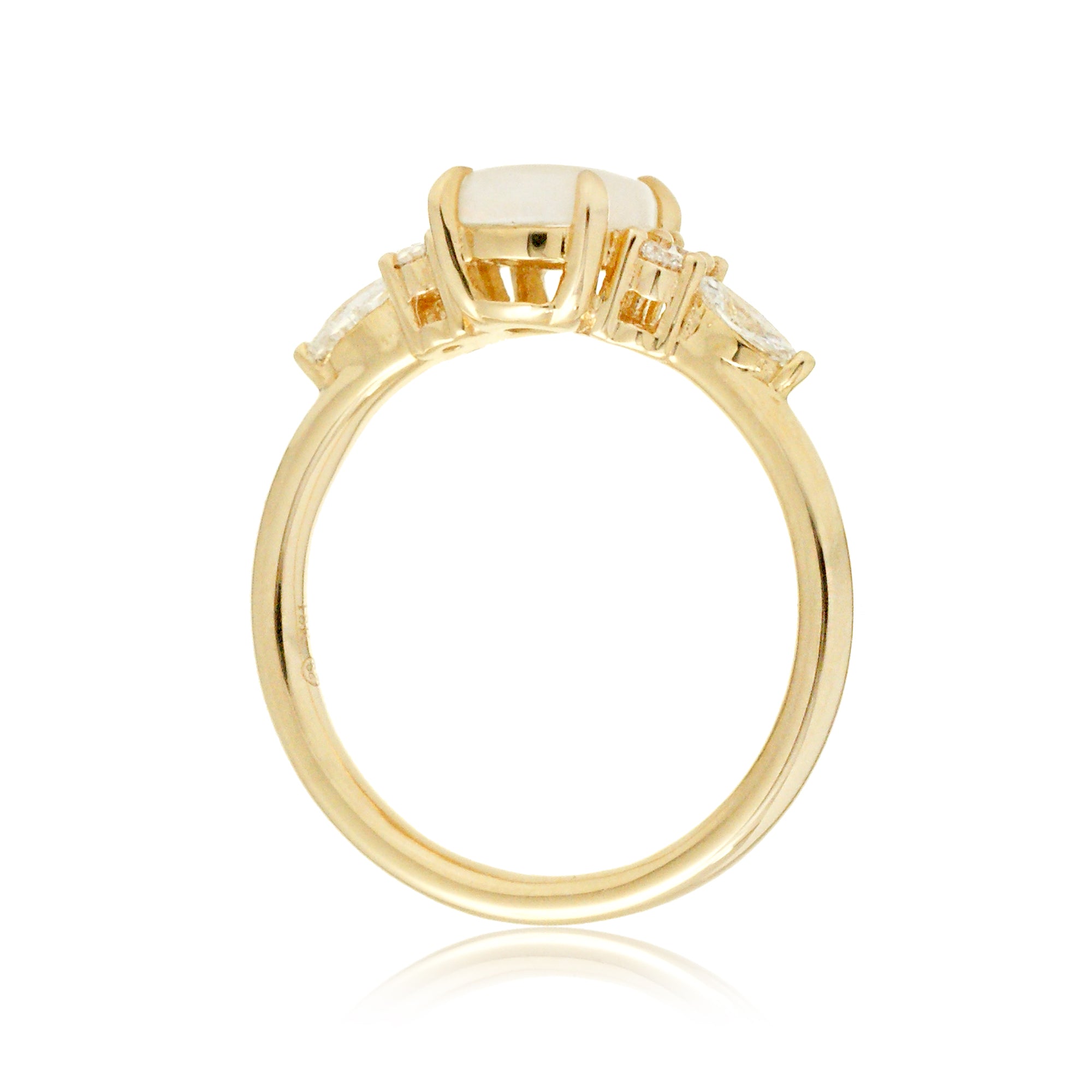 The Chlorette Opal Marquise Diamond Ring