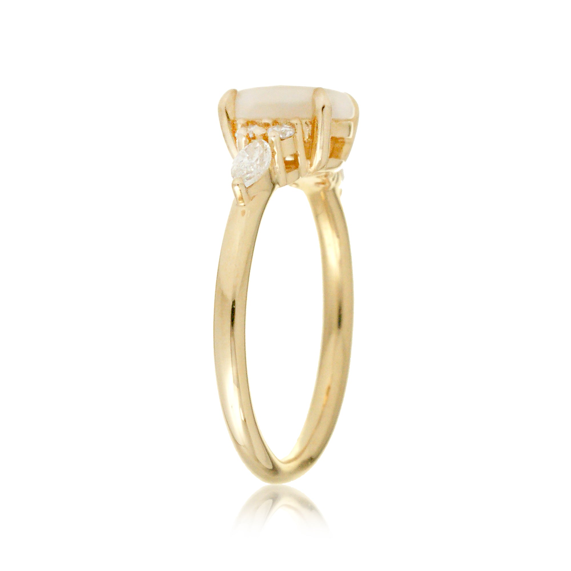 The Chlorette Opal Marquise Diamond Ring