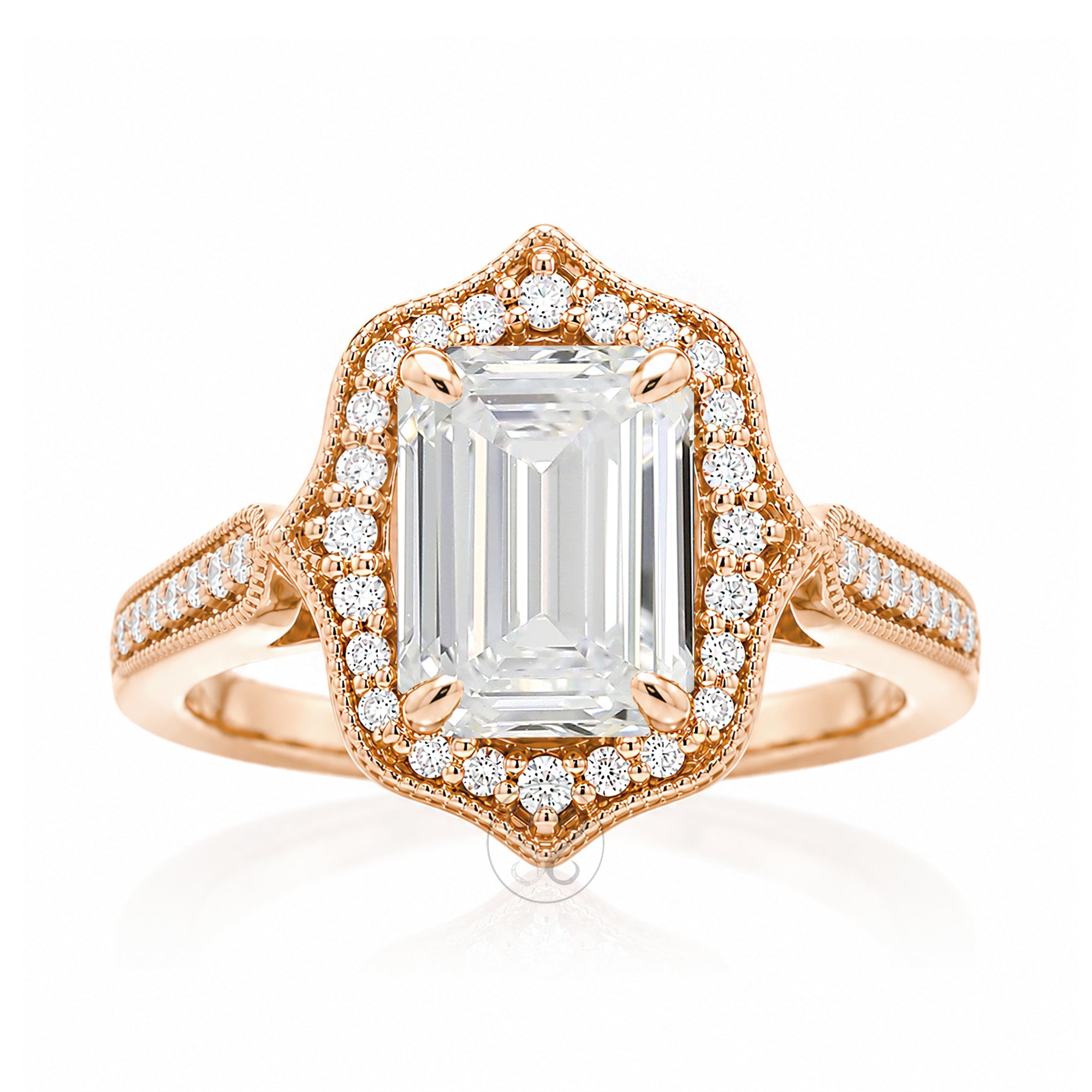 The Genevieve Emerald Cut Diamond Ring