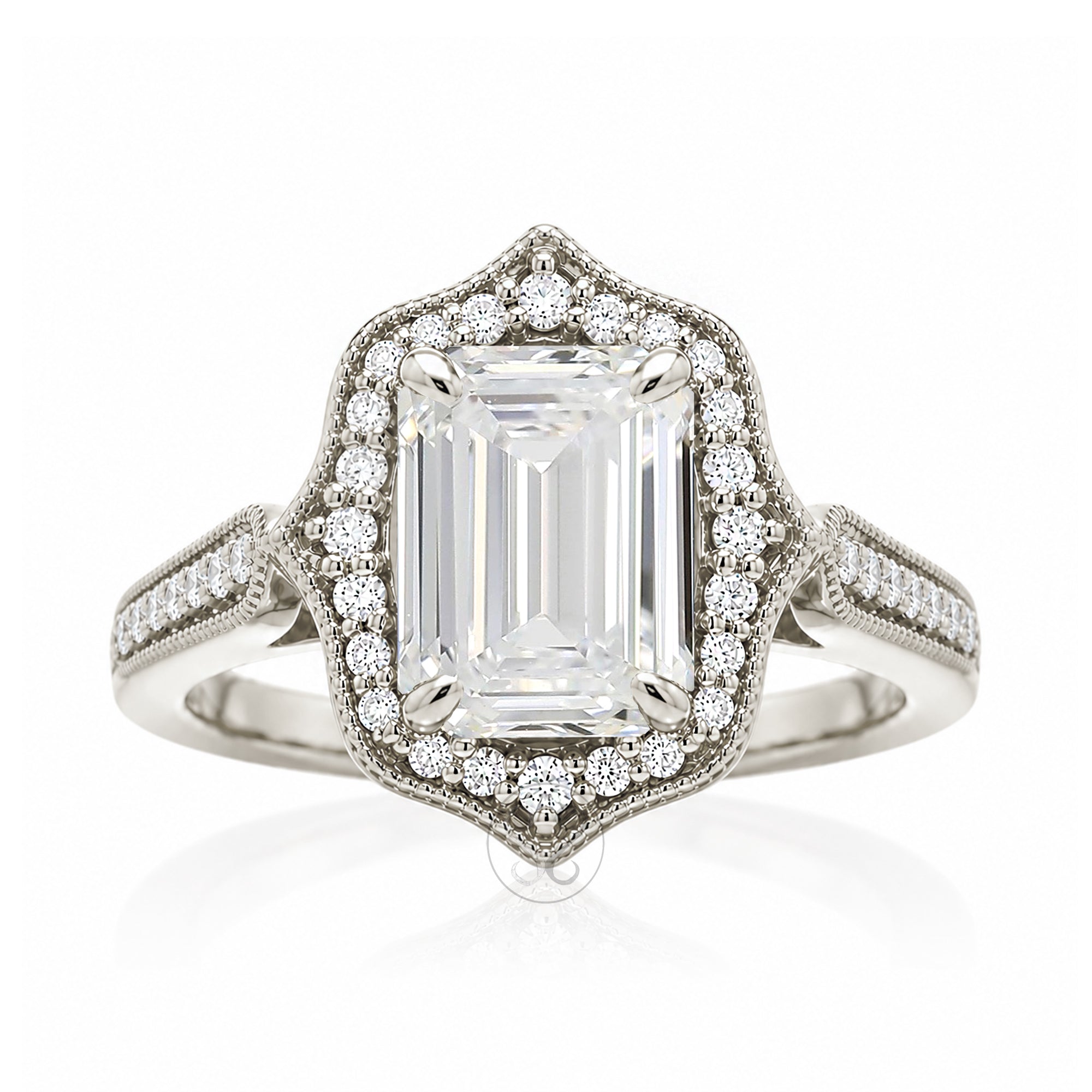 The Genevieve Emerald Cut Diamond Ring