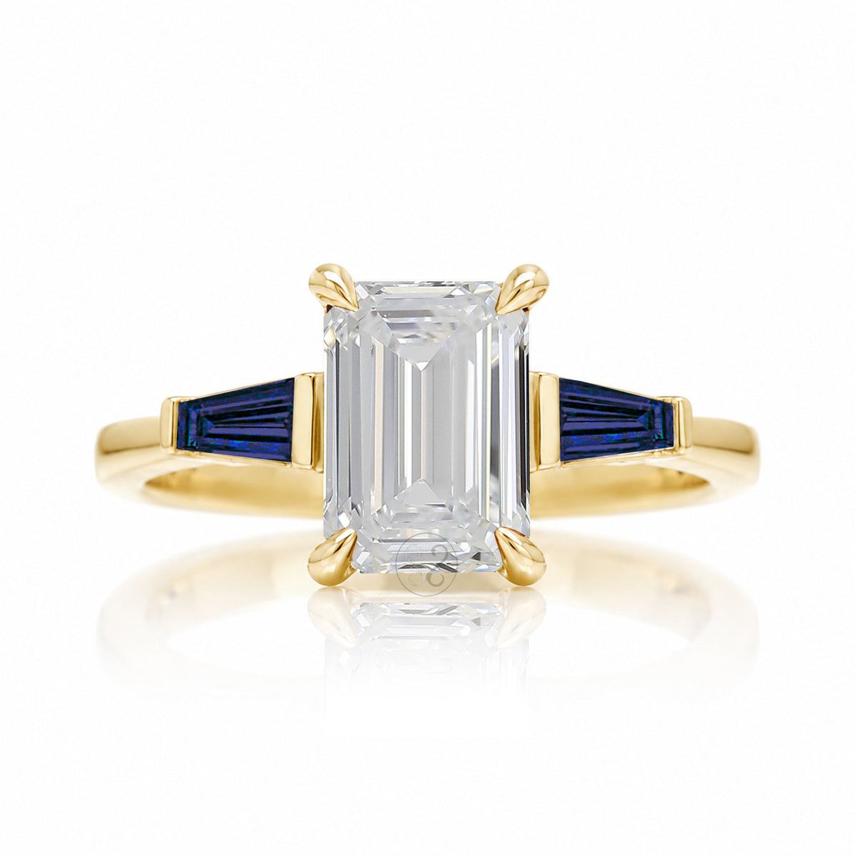 The Alice Emerald Cut Diamond Ring (Lab Grown)