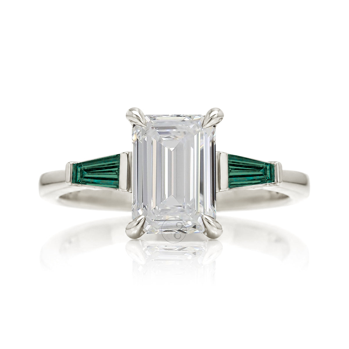 The Alice Emerald Cut Diamond Ring (Lab Grown)