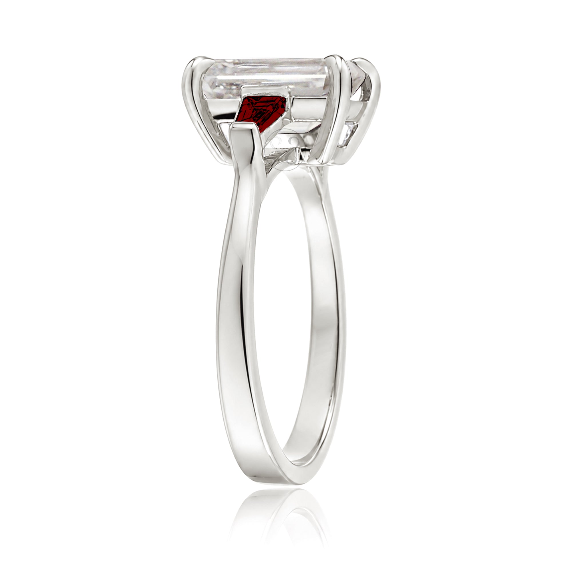 The Alice Emerald Cut Diamond Ring (Lab Grown)