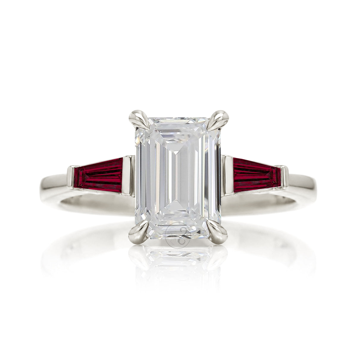 The Alice Emerald Cut Diamond Ring (Lab Grown)