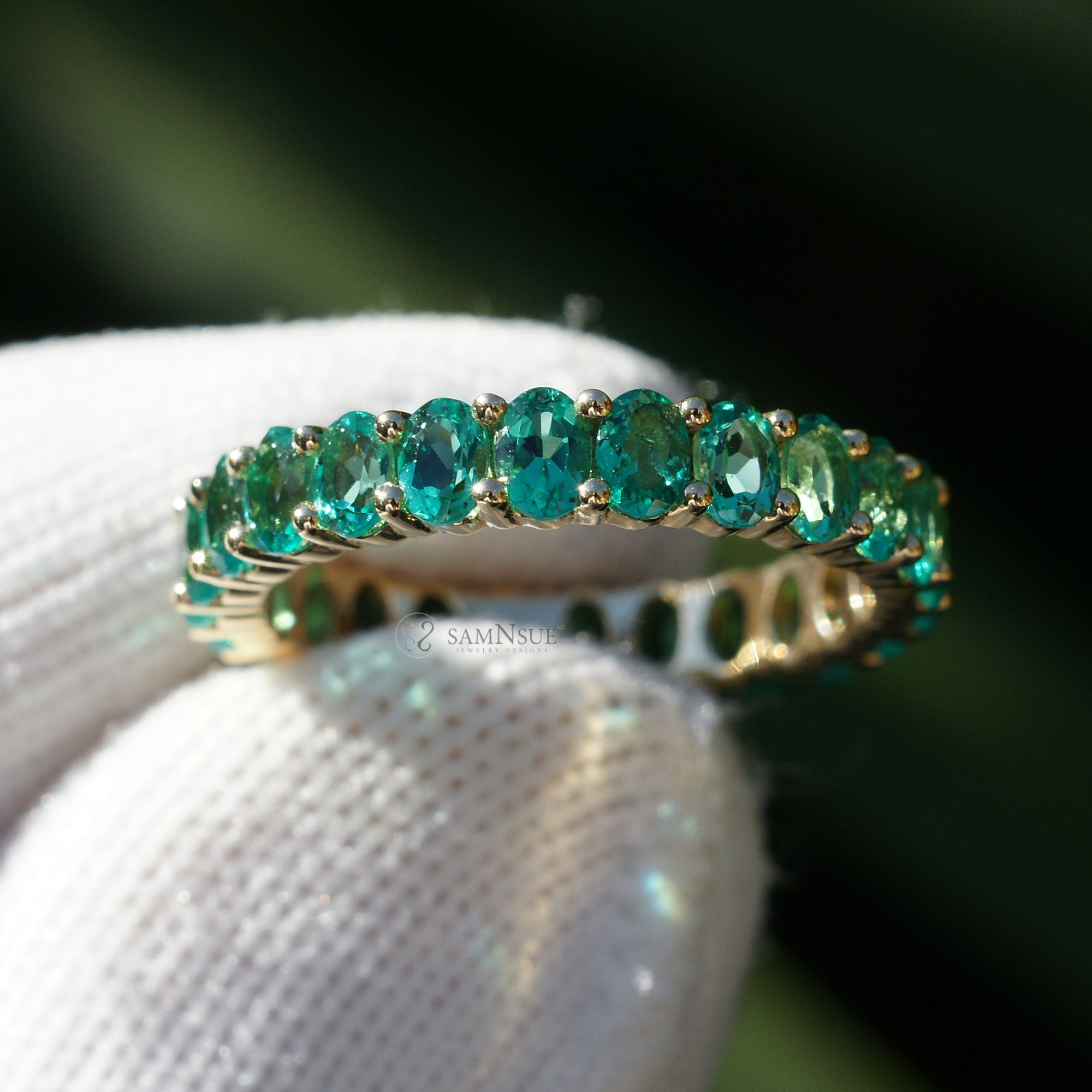 The Amelia Oval Eternity Band
