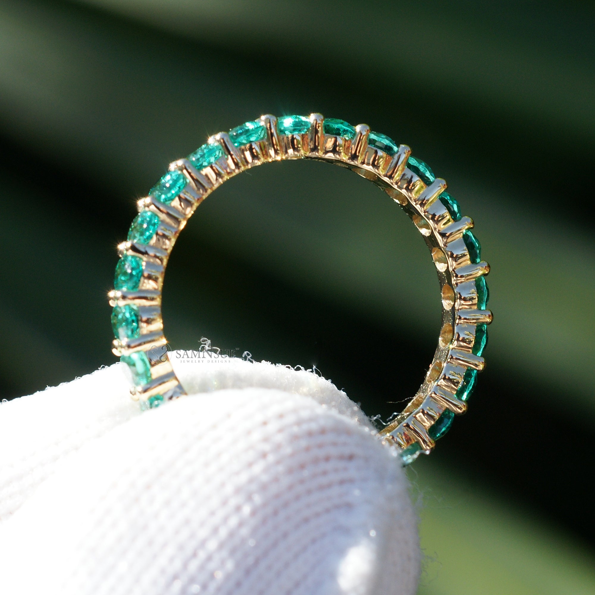 The Amelia Oval Eternity Band