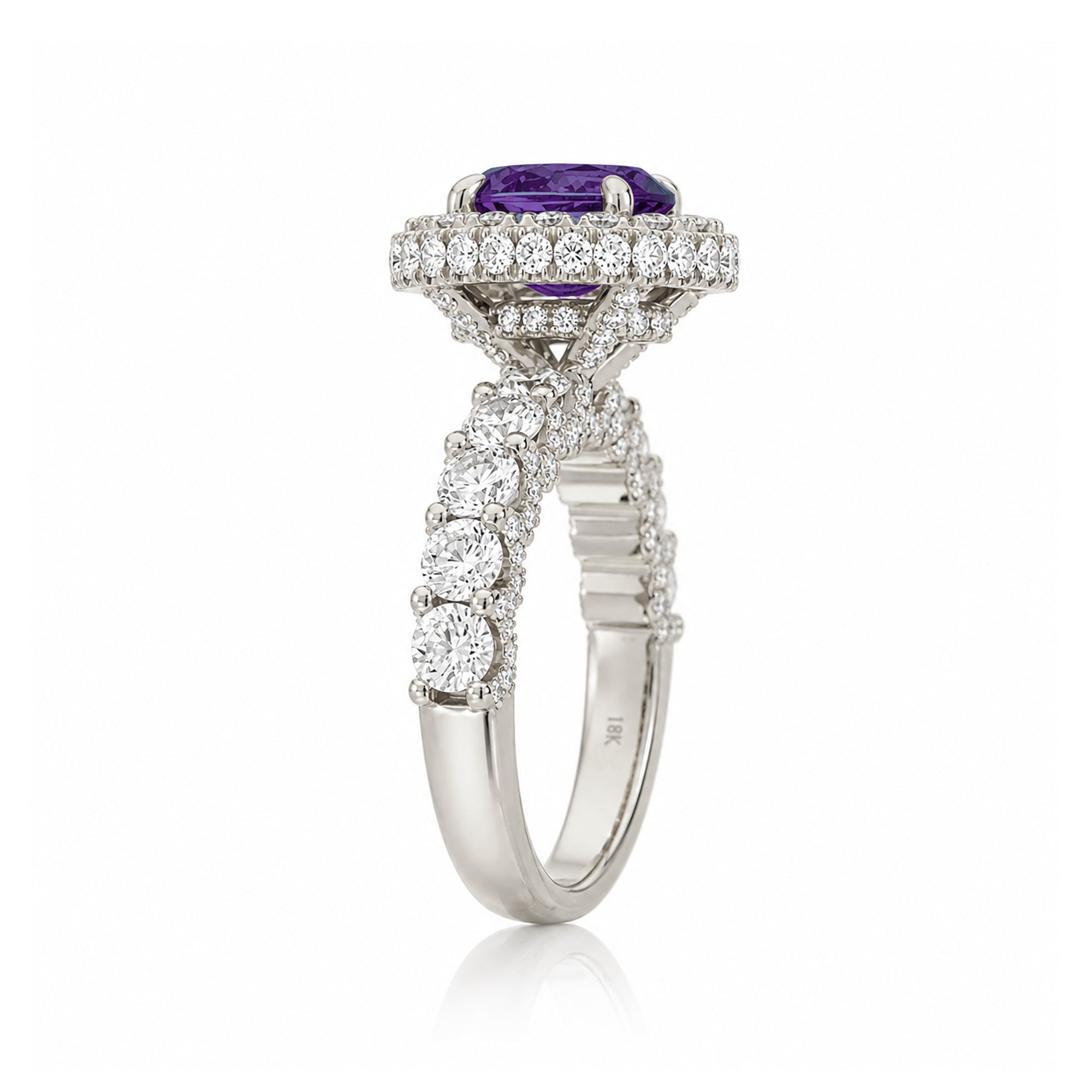 The Florence Oval Amethyst Ring