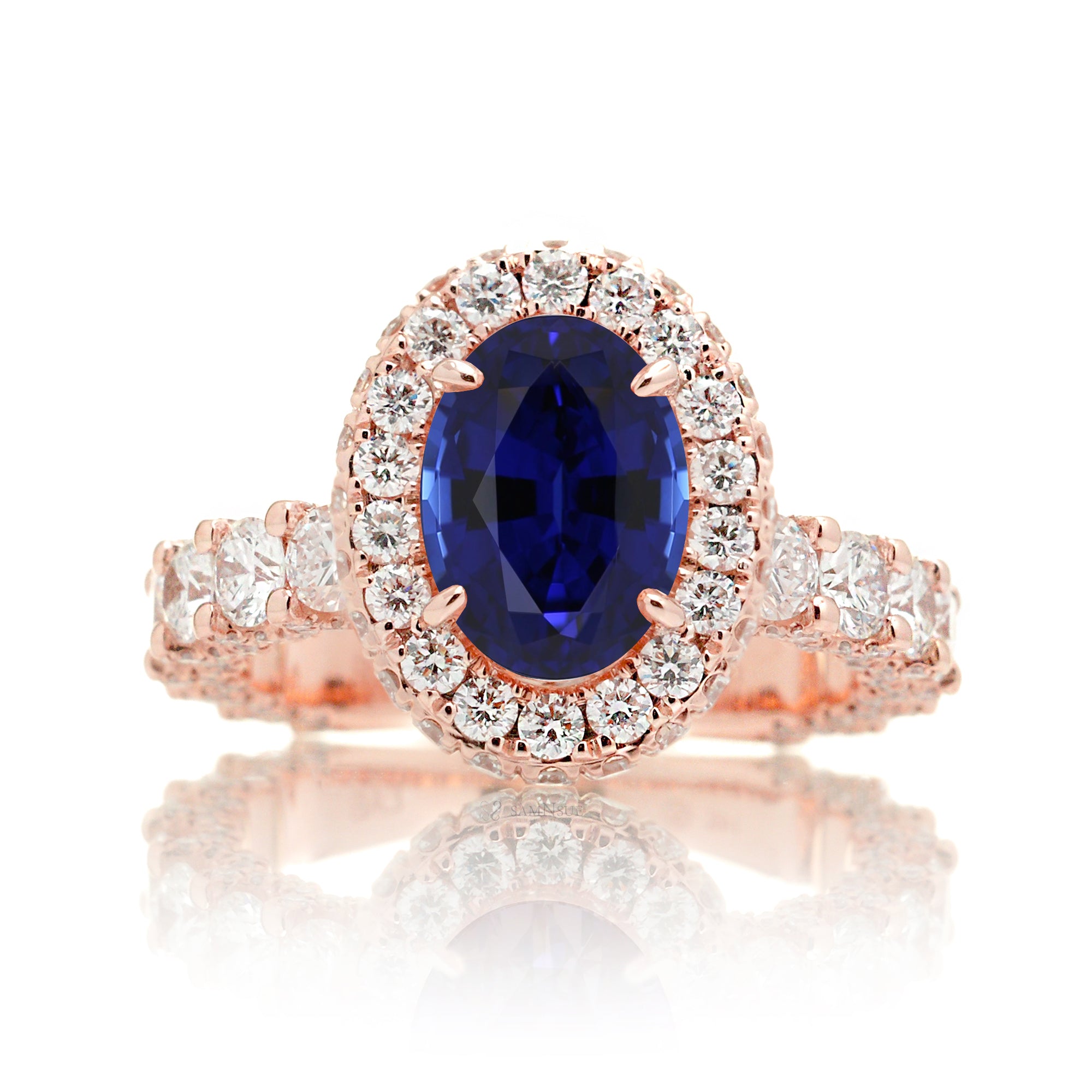 The Florence Oval Sapphire Ring (Lab-Grown)