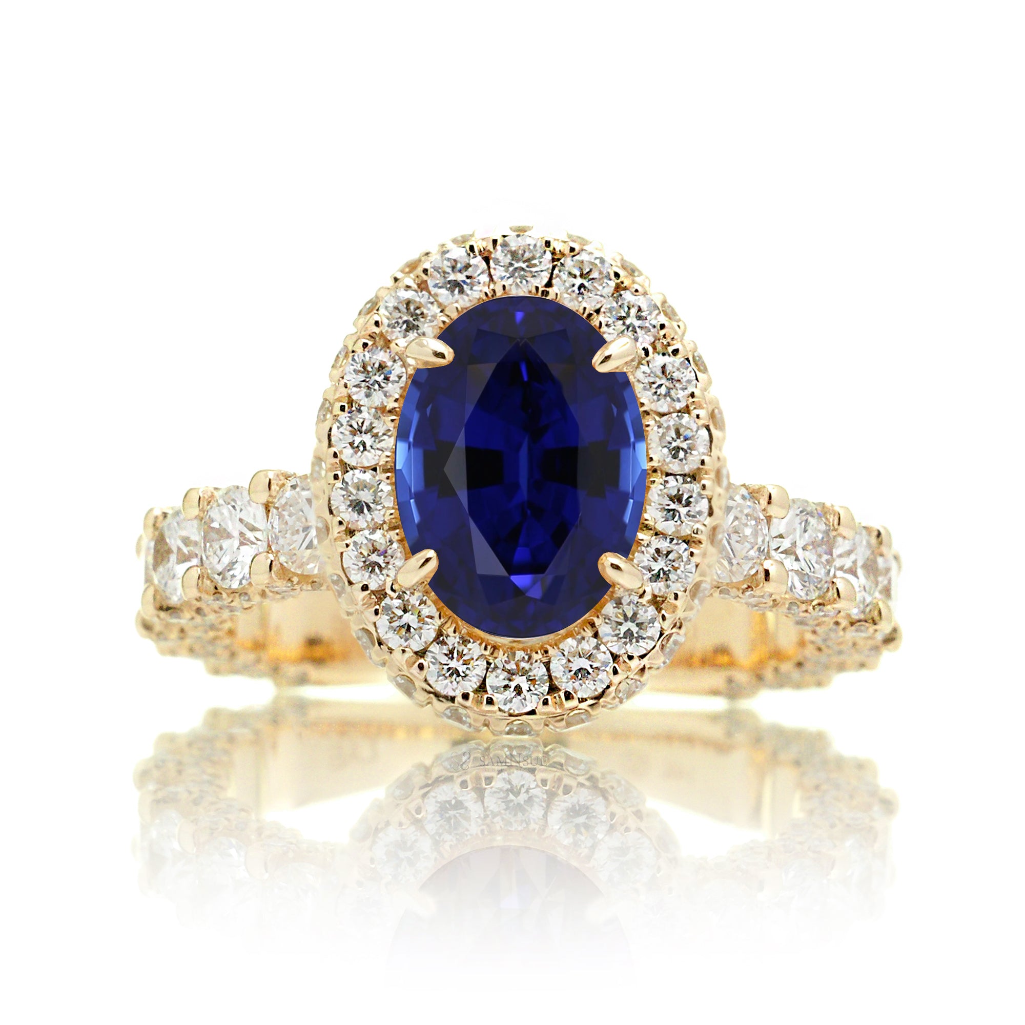 The Florence Oval Sapphire Ring (Lab-Grown)