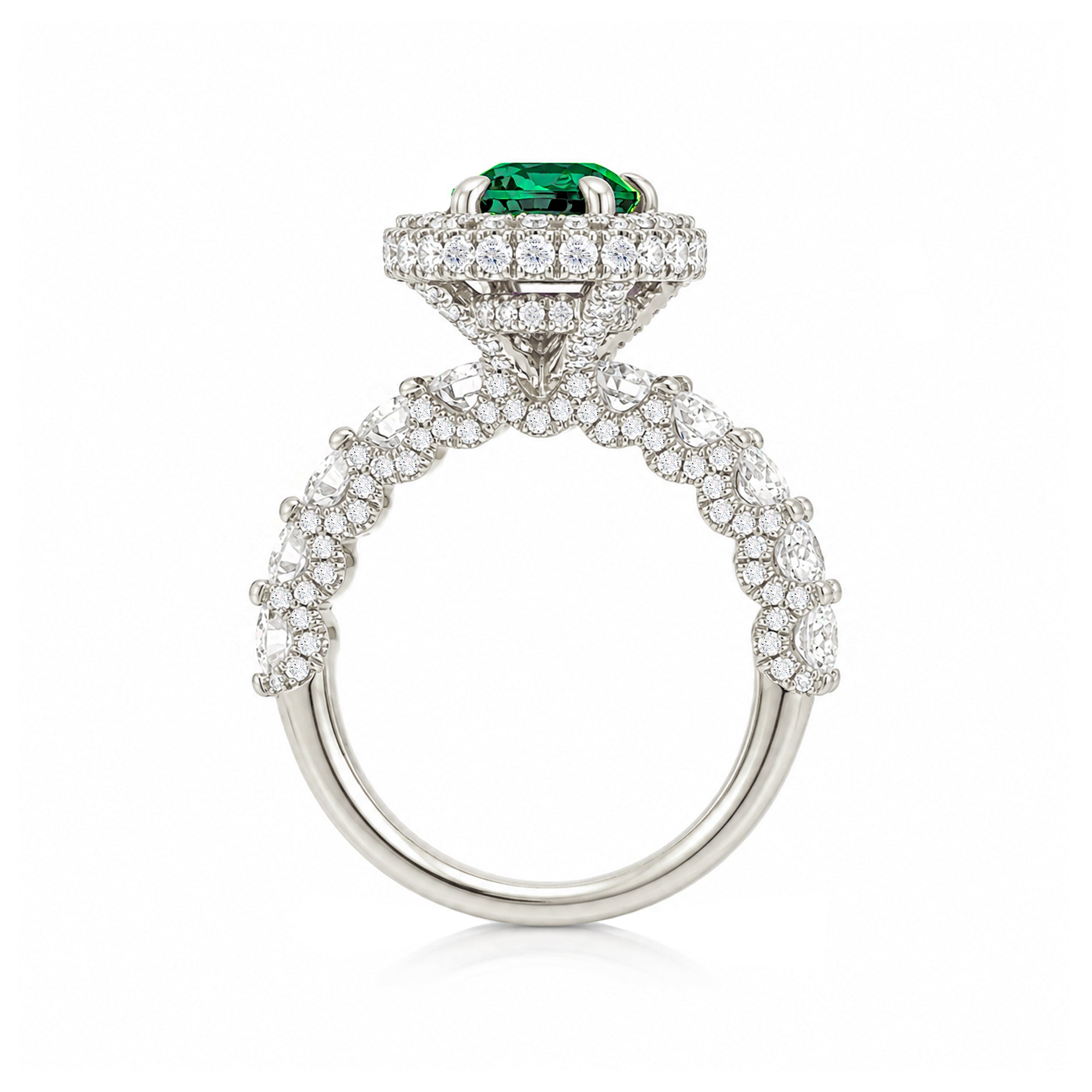 The Florence Oval Emerald Ring