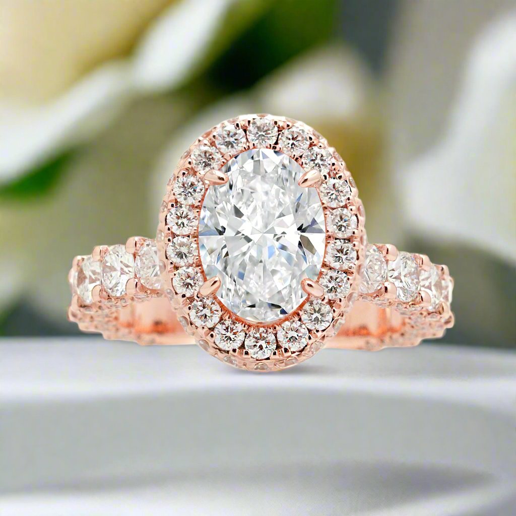 The Florence Oval Diamond Ring (Lab-Grown)