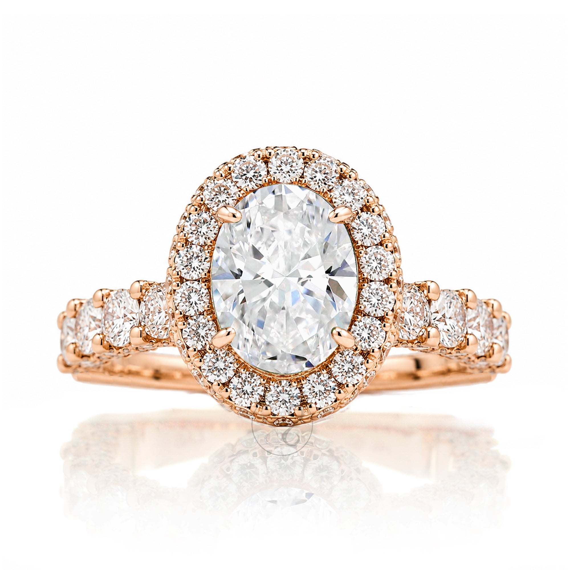 The Florence Oval Diamond Ring